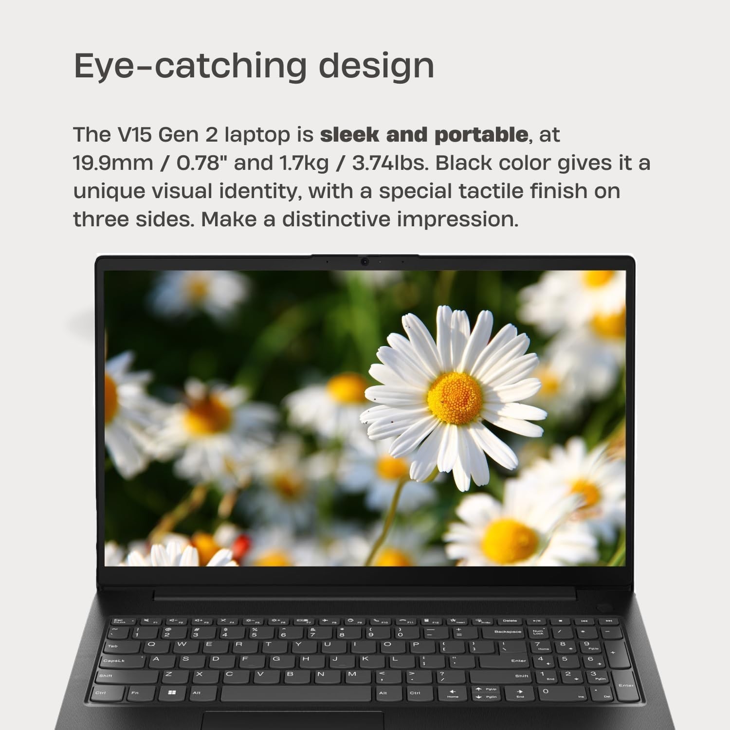 Lenovo V15 15.6″ FHD Intel 16GB RAM 512GB SSD Win11 Laptop Carbon Black