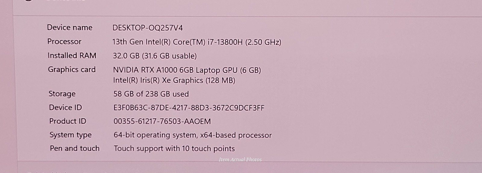 DELL PRECISION 5680 4K UHD⭐ OLED Touch Scree i7-13800H 32GB 256 SSD RTX A1000