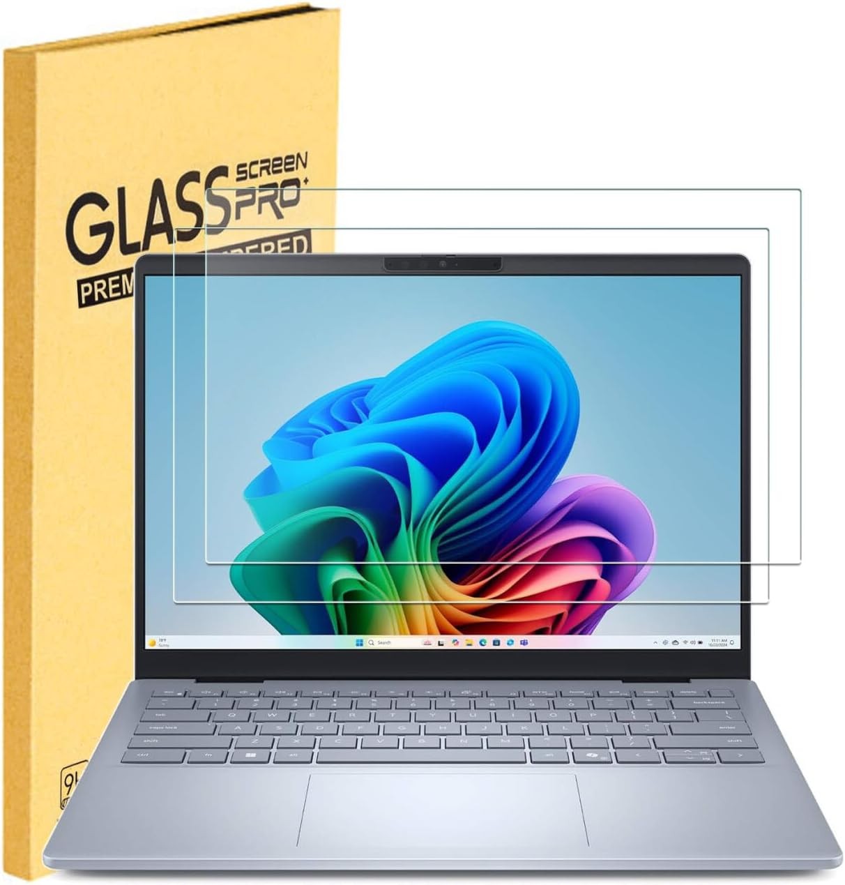 2 Pack Tempered Glass Screen Protector for Dell Inspiron 14/14 Plus 7441 7440 74