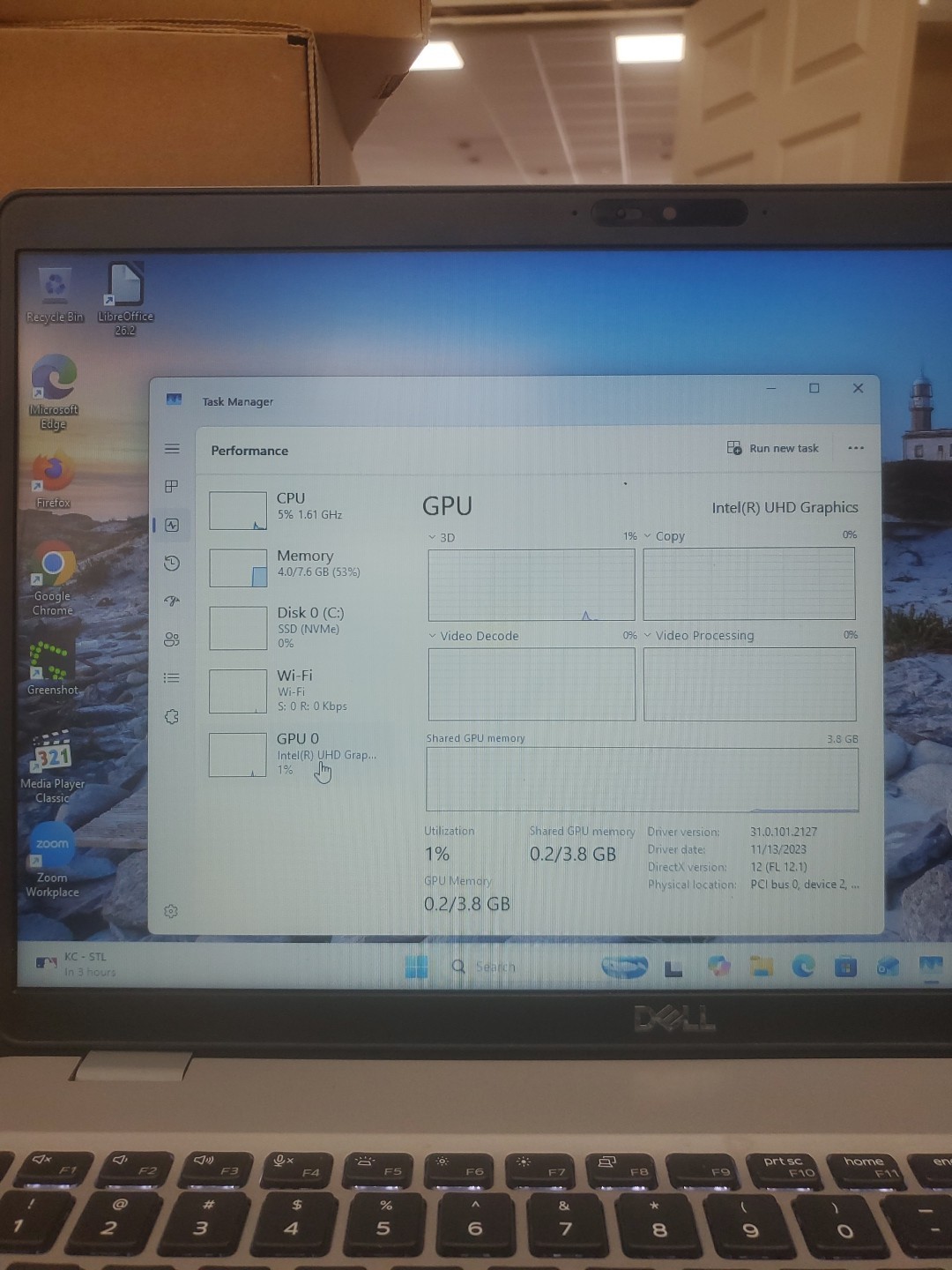 Dell Precision 3550 Laptop – i5-10310U 8GB 256GB SSD 15.6″ 051526-80