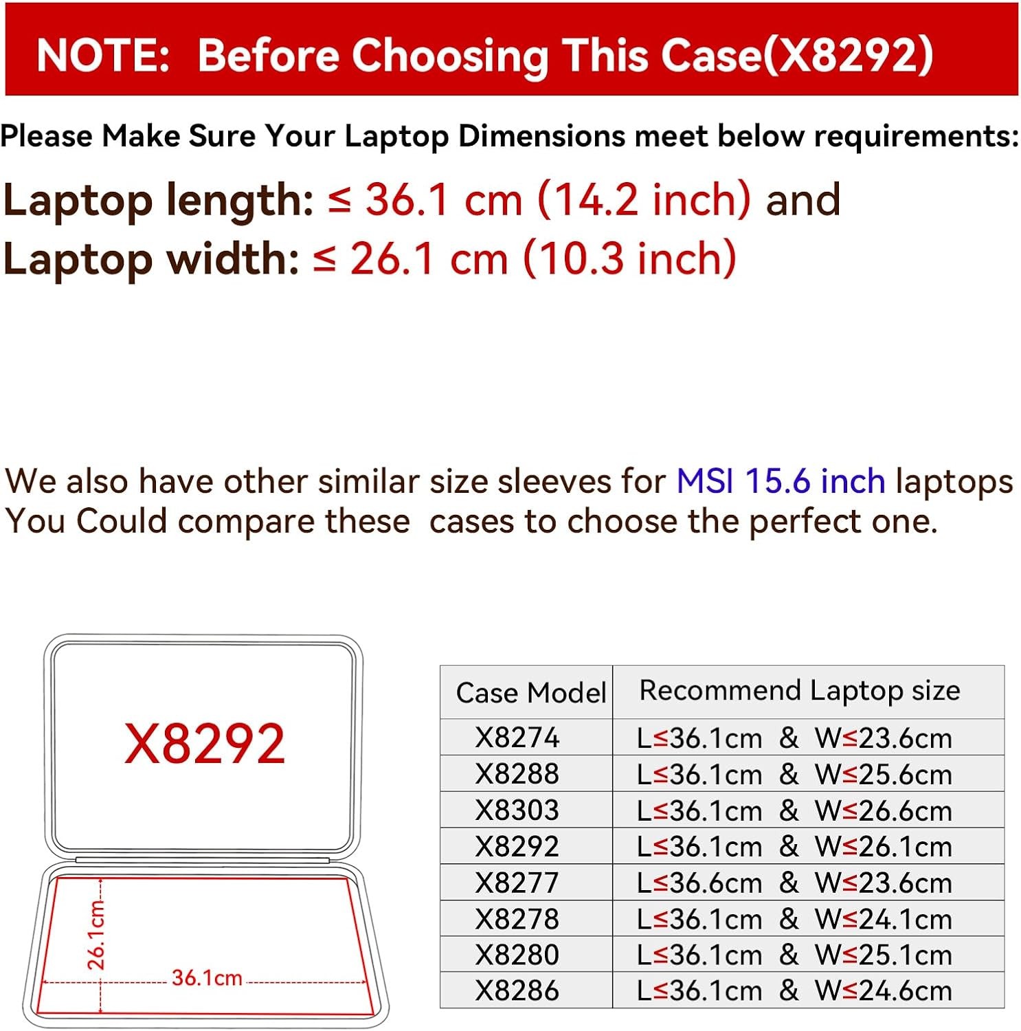 Hard EVA Protective Sleeve for 15.6 inch MSI Alpha 15 AMD Advantage Edition, MSI