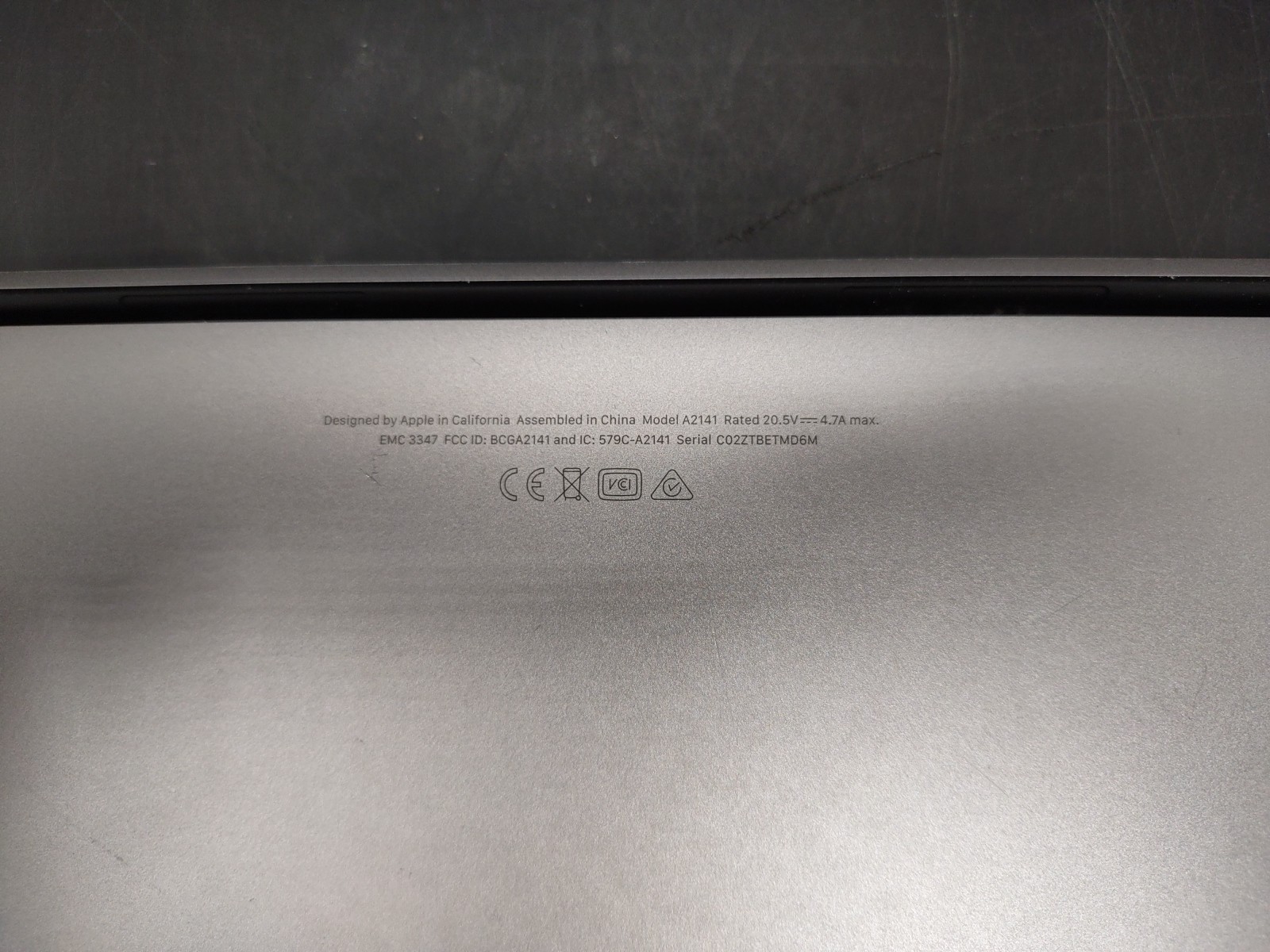 Macbook Pro 16,1 A2141 i7 9750H @ 2.60GHz 16GB RAM 500GB NVME Tahoe OS