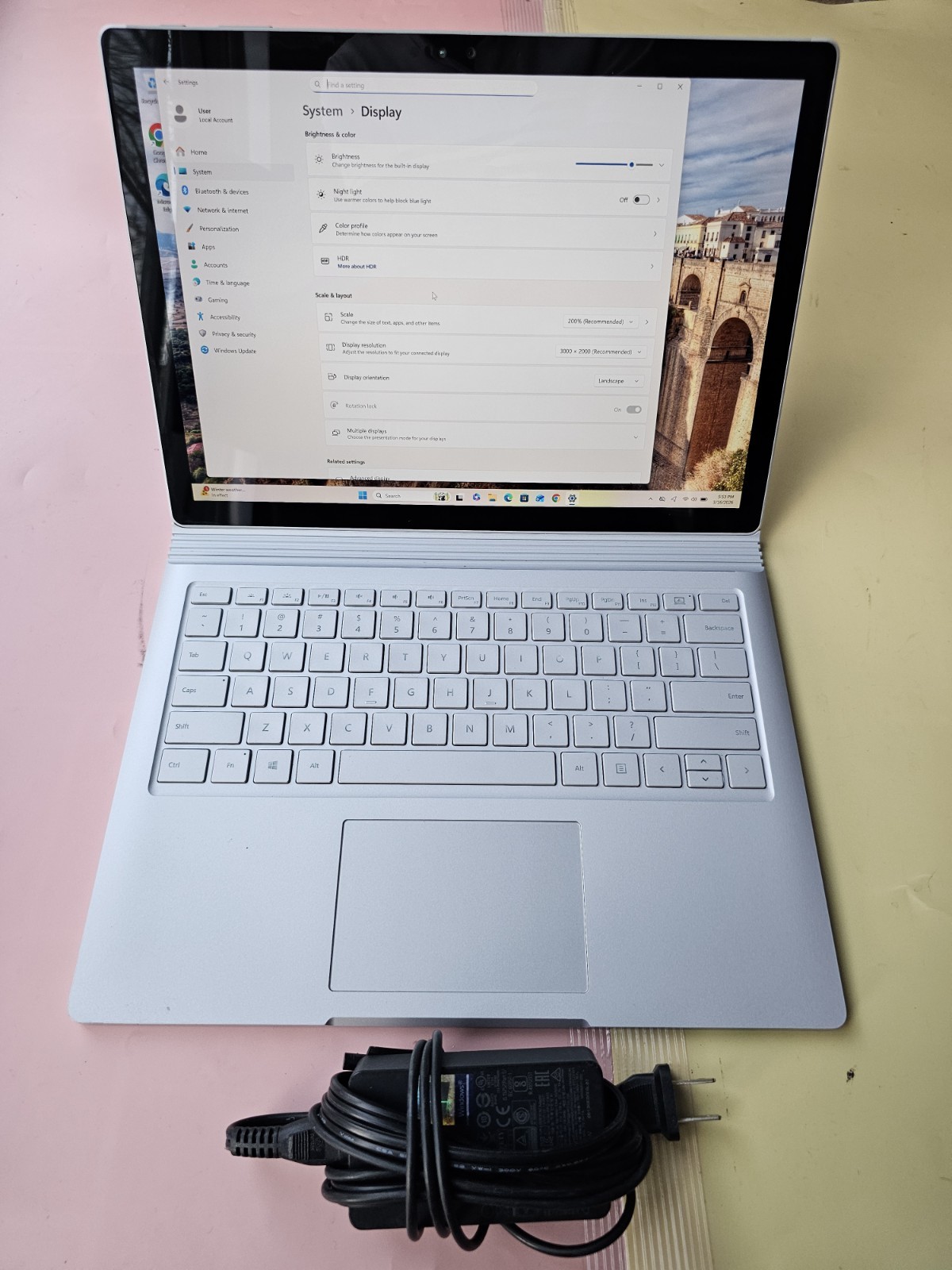 Microsoft Surface 1703 Core i7-6600U 16GB RAM 512GB SSD NVIDIA BACKLIT 3000×2000