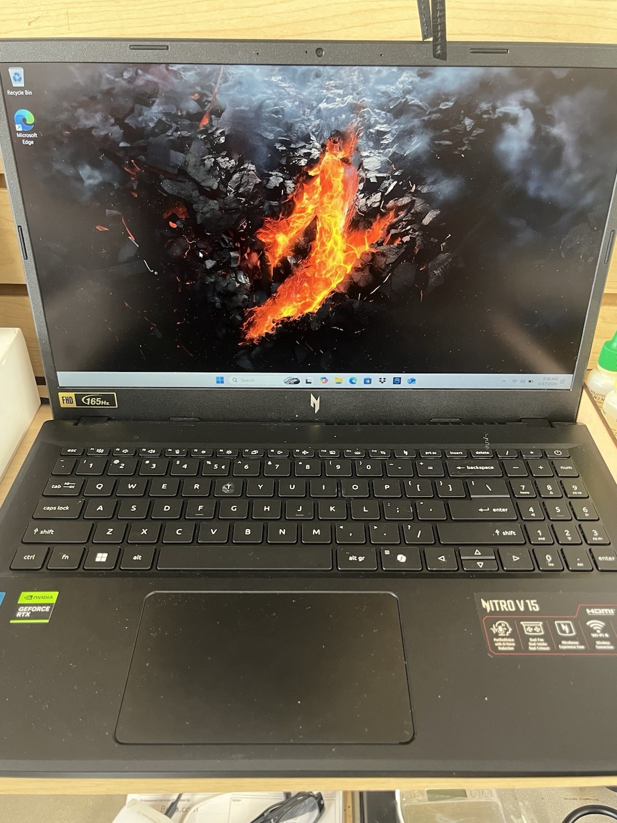 Acer Nitro V 15 Gaming Laptop Intel Core i5 RTX 8GB RAM 512GB SSD 15.6″ Win11