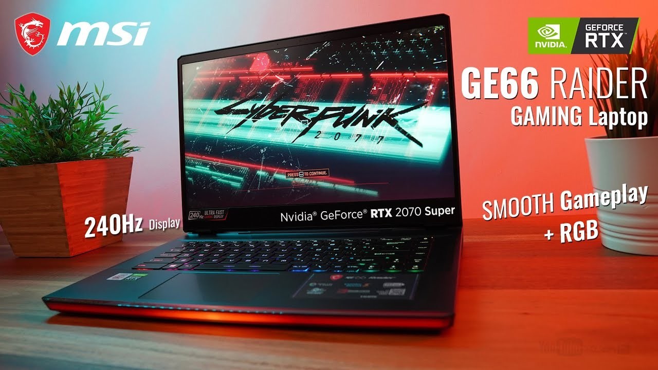 MSI GE66 Raider 10SFS (i7-10750H, NVIDIA GeForce RTX 2070 SUPER, 32GB RAM, 1TB)