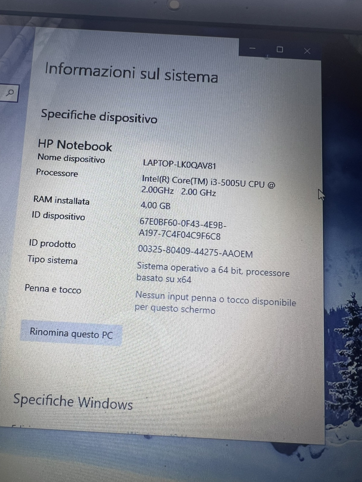 ✅ HP Laptop PC tpn-c125 i3-5005u 4gb ram 512gb hdd win 10 laptop notebook