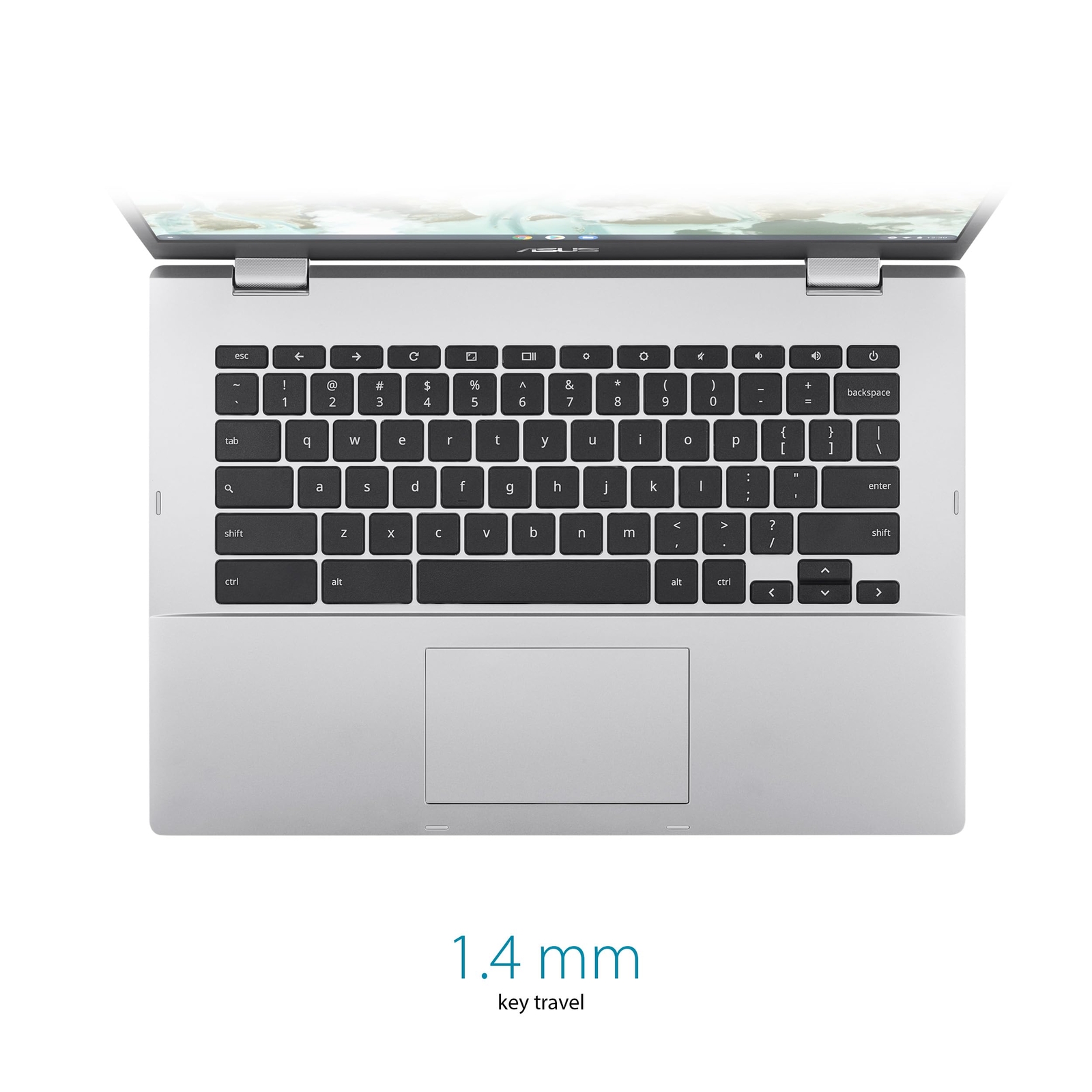 ASUS Chromebook CX1 14″ N4500 64GB 4GB Transparent Silver CX1400CKA-AS44F
