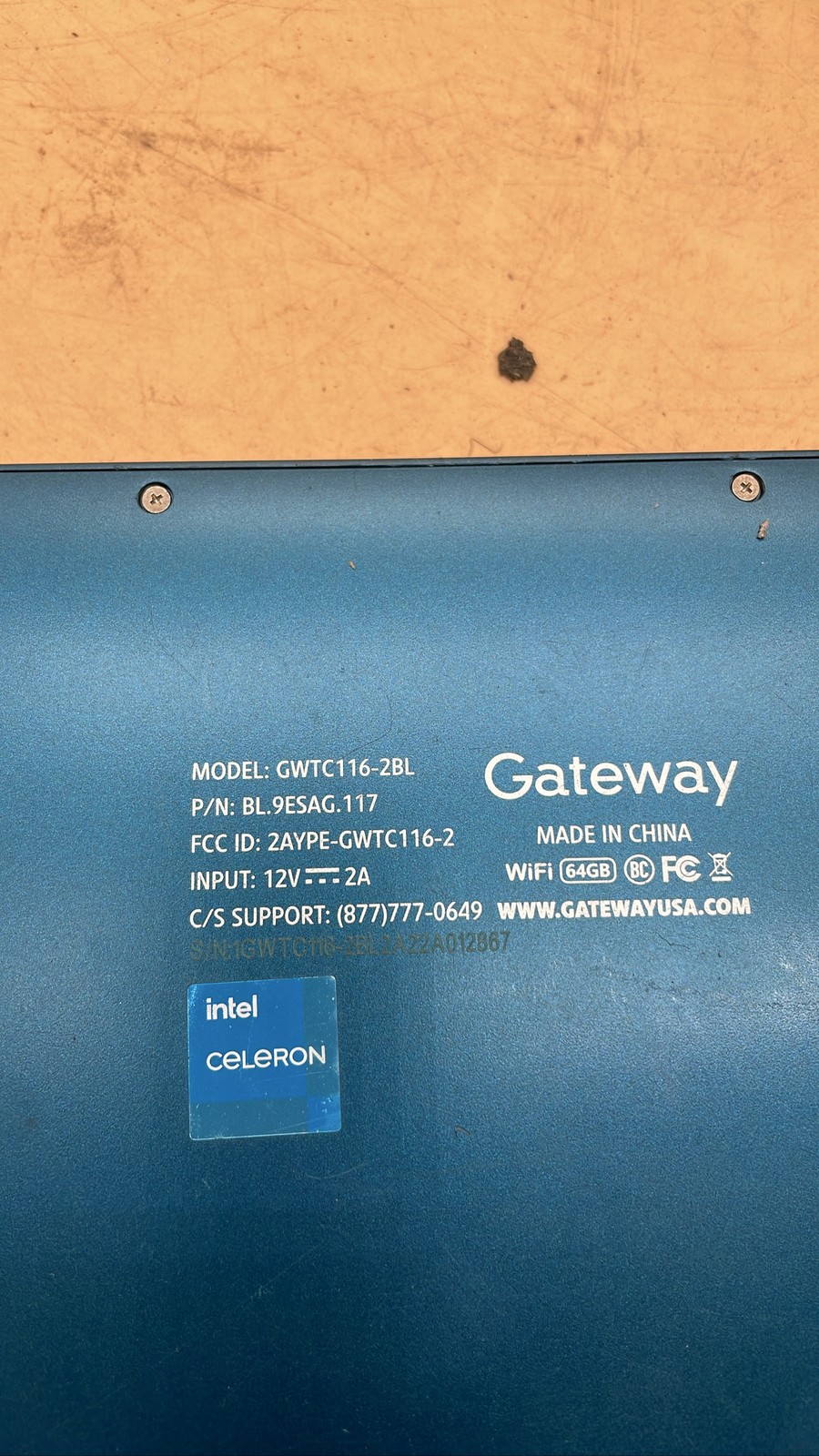 Fujitsu LifeBook N3510 15.4” & Gateway GWTC116-2BL No HDD for Repair Lot of 3