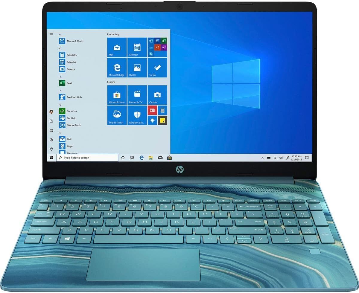 HP 15.6in Laptop 15-dy0029ds Intel Celeron N4120 4GB 128GB SSD W11 Home (Teal)