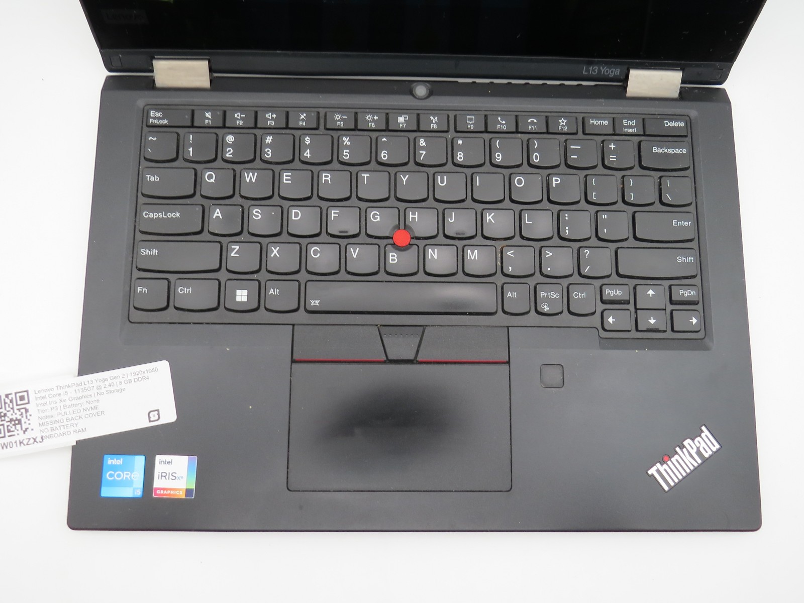 ThinkPad Yoga G2 i5-1135G7 @ 2.4GHz 8GB DDR4 No SSD/OS/Battery PARTS