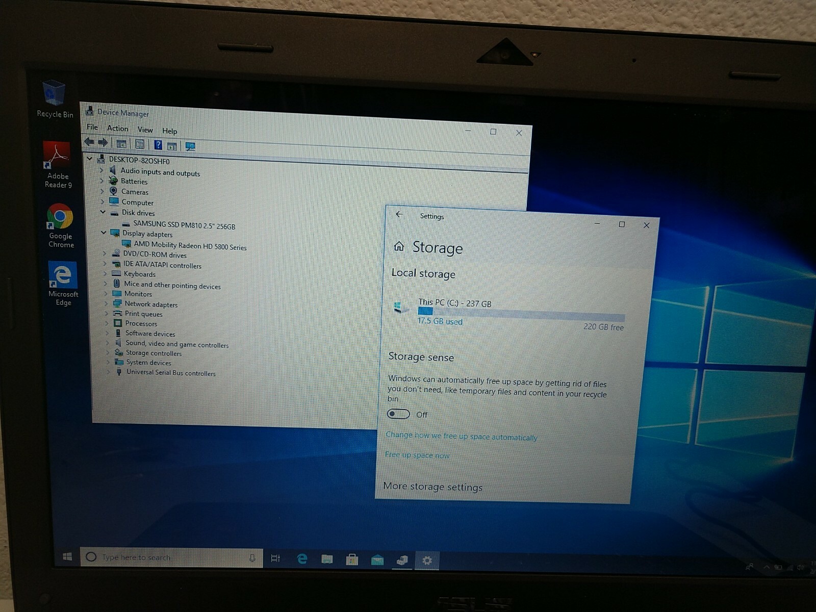ASUS G73J 17.3″ Intel Core i7 Q720 1.60GHz 6GB DDR3 256GB SSD DVD Win10 AMD 5800