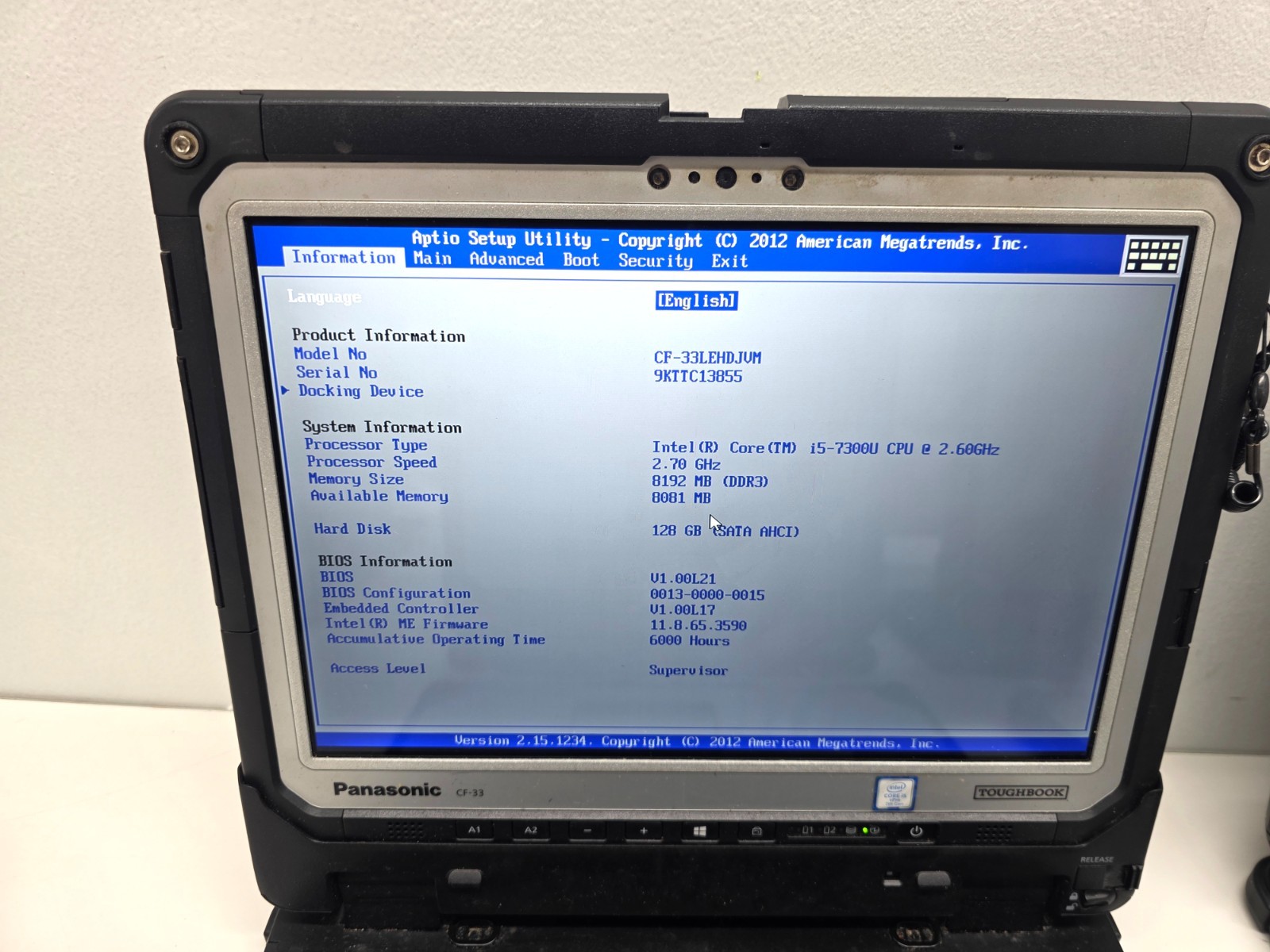 Lot 10 Panasonic Toughbook CF-33 i5 8GB 128GB Barcode LTE Rugged PCs