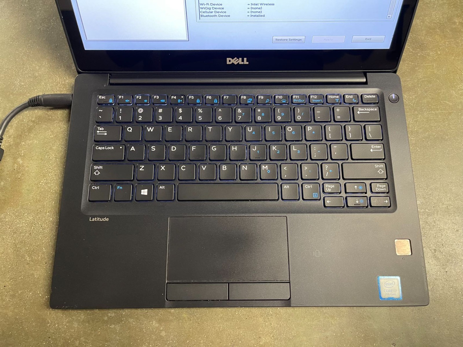 LOTX4 Dell Laptop Latitude 7280 Touchscreen 12.5″ i7-7600U MOTHERBOARD KEYBOARD