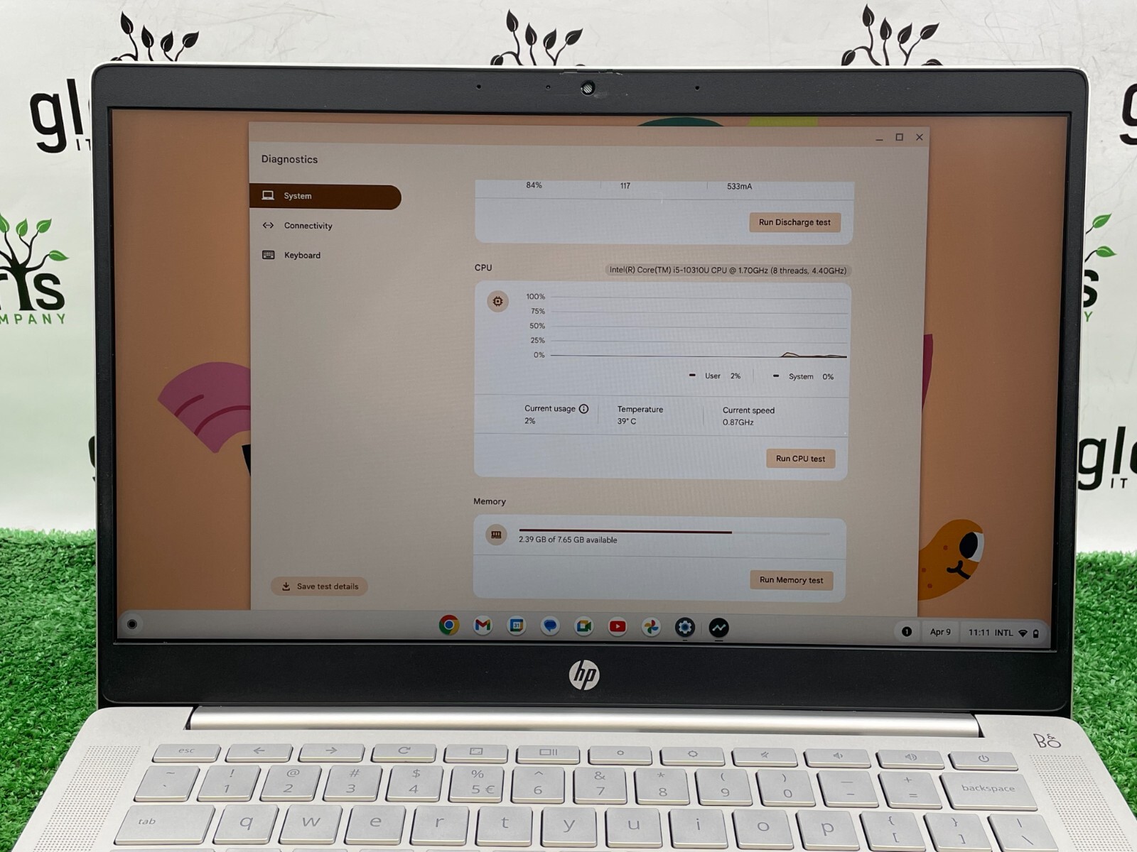 HP Pro c640 Chromebook Laptop Intel i5-10310U 1.70 / 8GB RAM / 64GB SSD ChromeOS