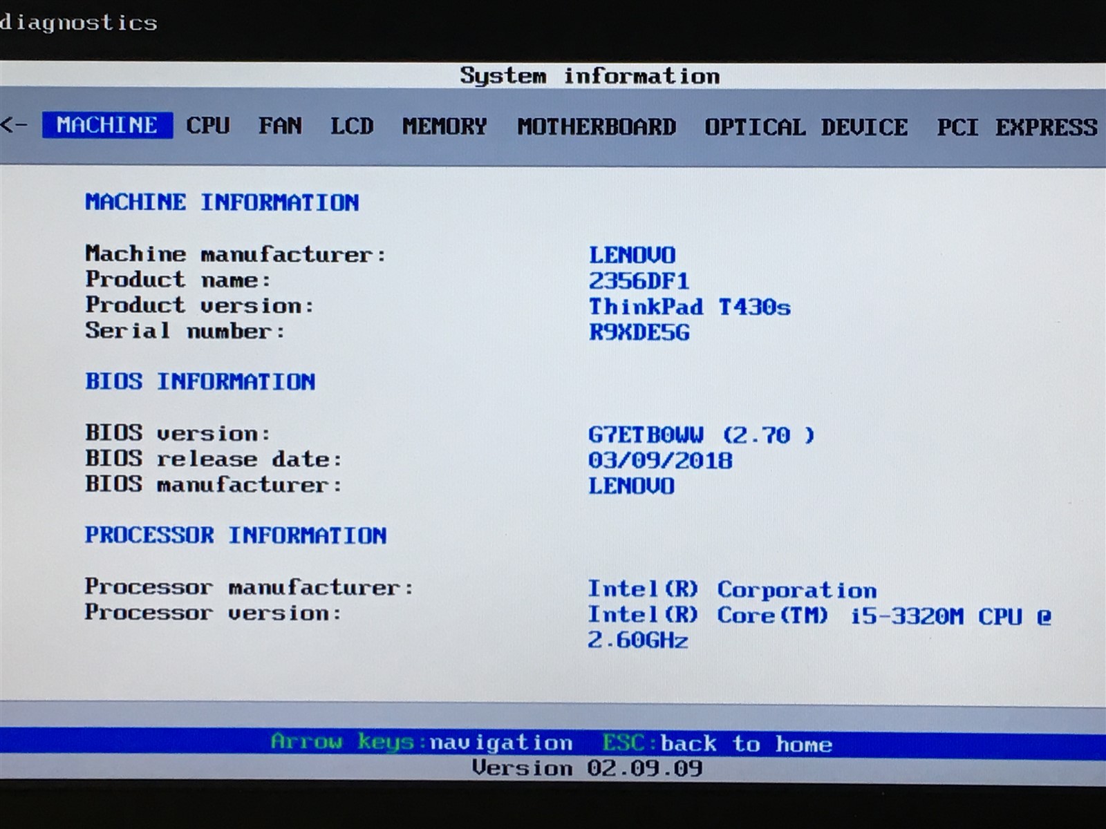 Lenovo Thinkpad T430s i5-3320M 2.60GHz 8GB RAM No HDD No OS 14″