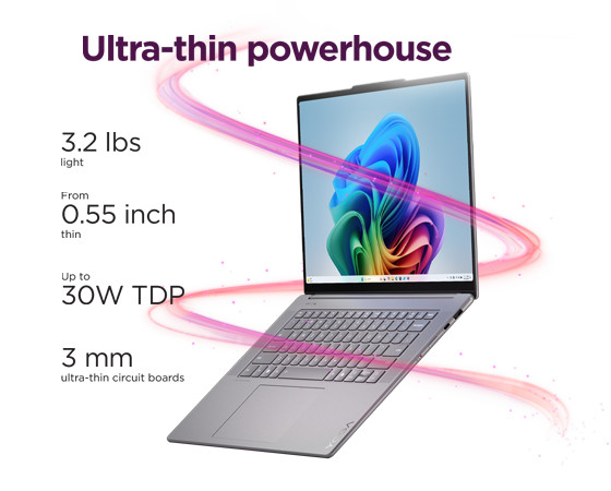 Lenovo Yoga Slim 7 15.3″ 2.8K 120Hz Touch Core Ultra 7 256V 16GB 512GB SSD IRCAM