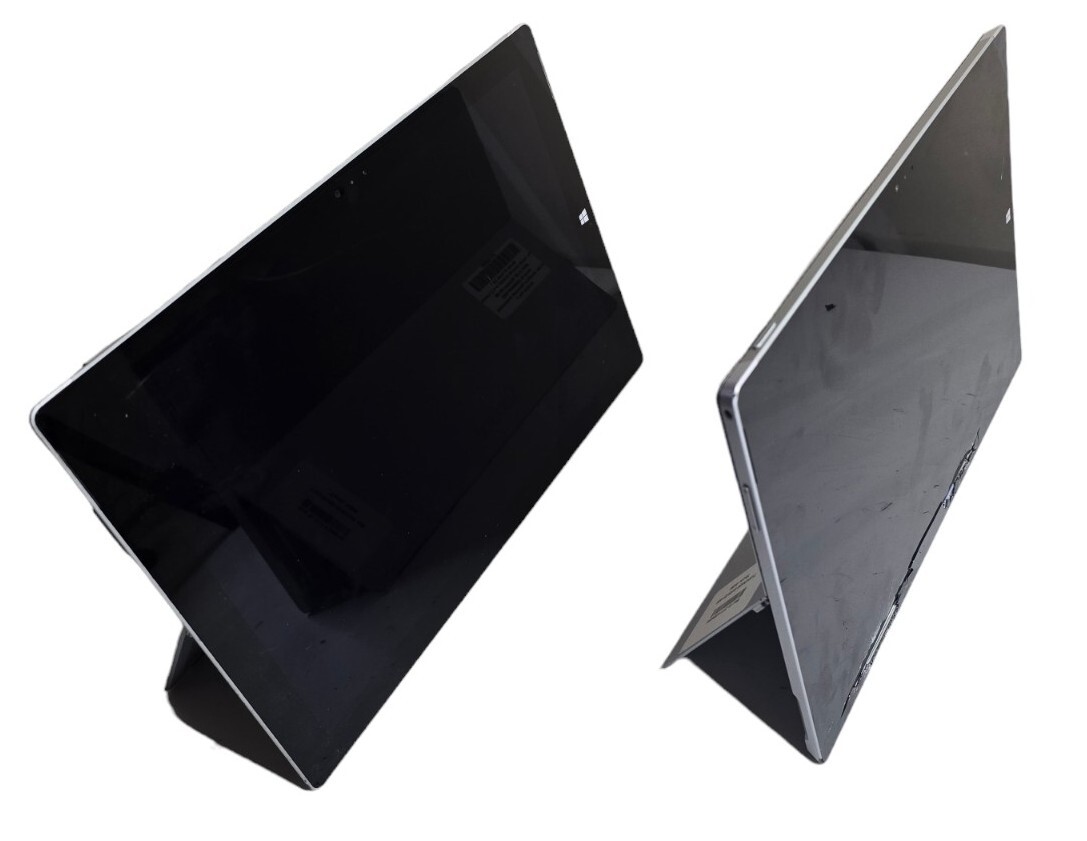 Lot of Two(2) Microsoft Surface Pro 3 Tablet i3-4020Y @1.5GHz 4GB RAM 60GB SSD
