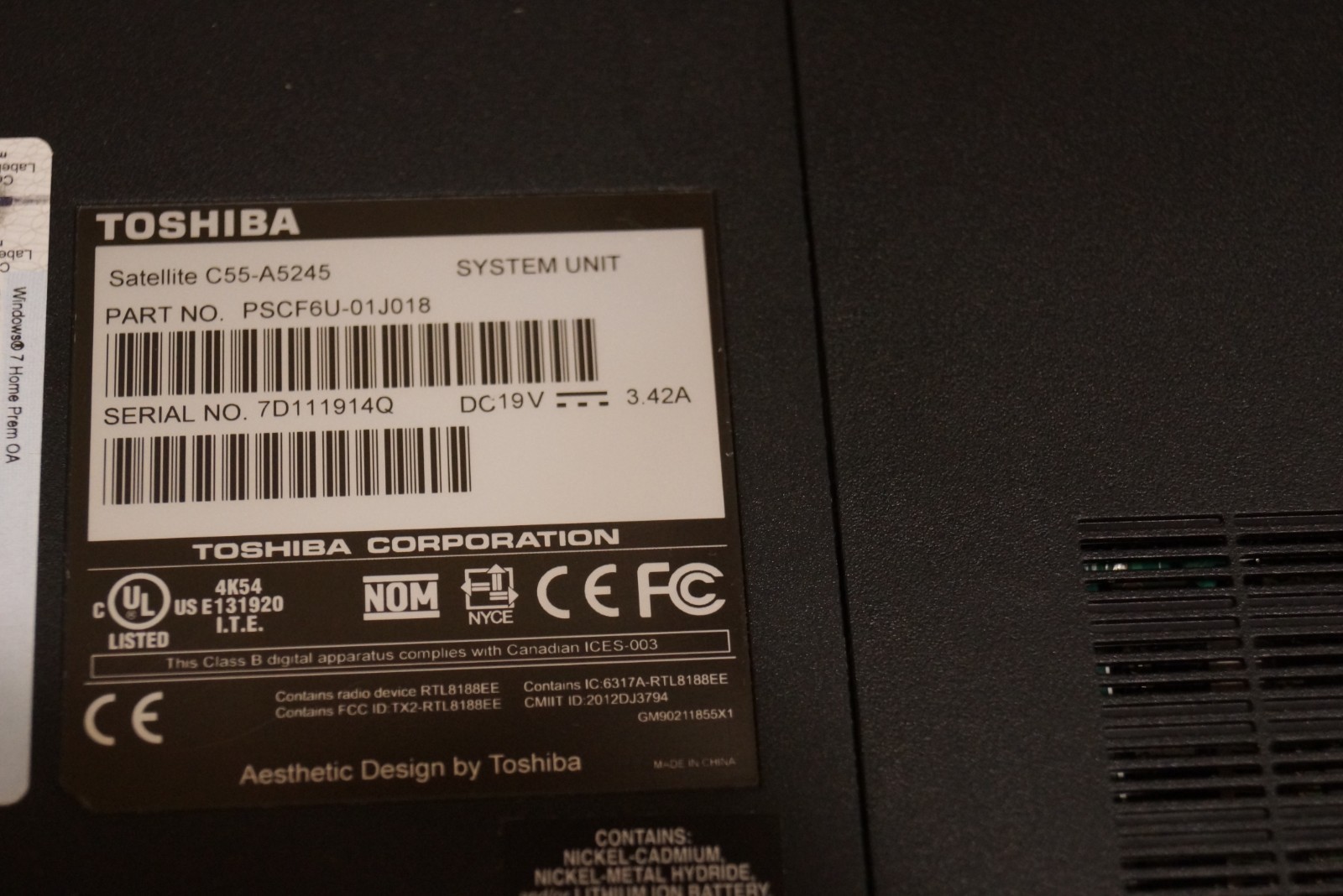 Activated Latest 25H2 WIN 11PRO Toshiba C55-A5245@2.40GHz,12GB RAM,500GB HDD