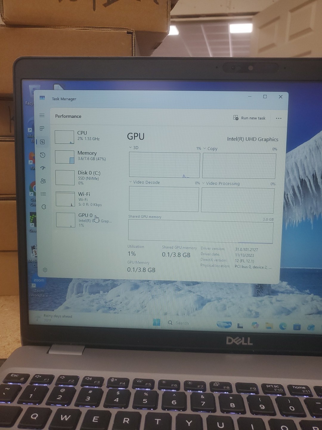 Dell Precision 3550 Laptop – i5-10310U 8GB 256GB SSD 15.6″ 051526-3