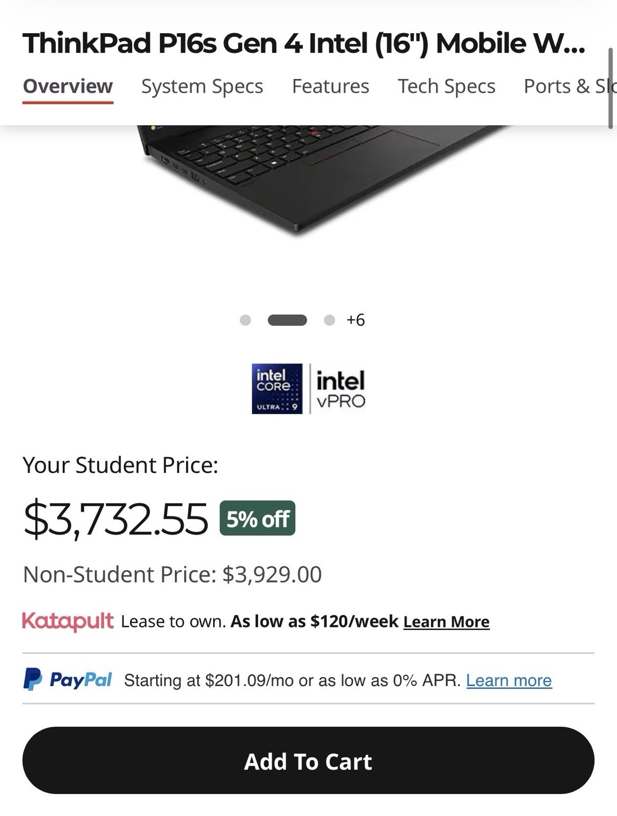 Lenovo Thinkpad P16s Gen 4 Mobile Workstation Brand New Sealed 16 Inches