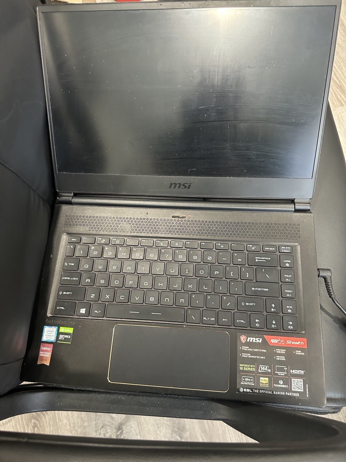 MSI GS65 Stealth 1668 15.6 inch (512GB, Intel Core i7 9th Gen., 2.60GHz,…