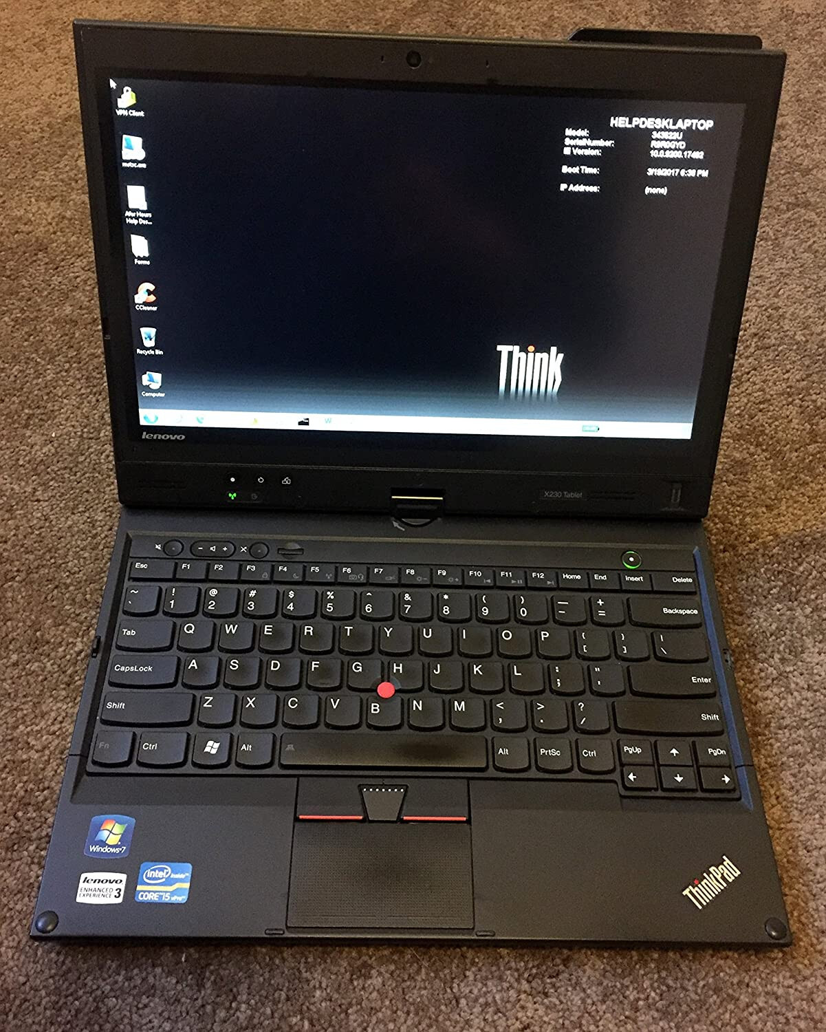Lenovo ThinkPad X230 i7-3520M@2.7GHZ 16GB/2TB SSD,Wn10Pro,Off24Pro,Tablet