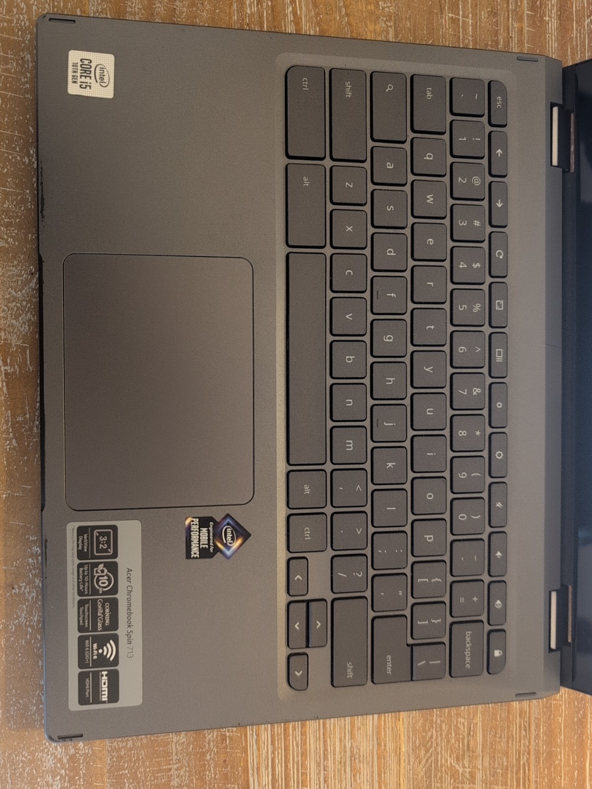 Acer Chromebook Spin 713 13.5″ (128 GB HDD, Intel Core i5-10210U, 4.2 GHz, 8 GB