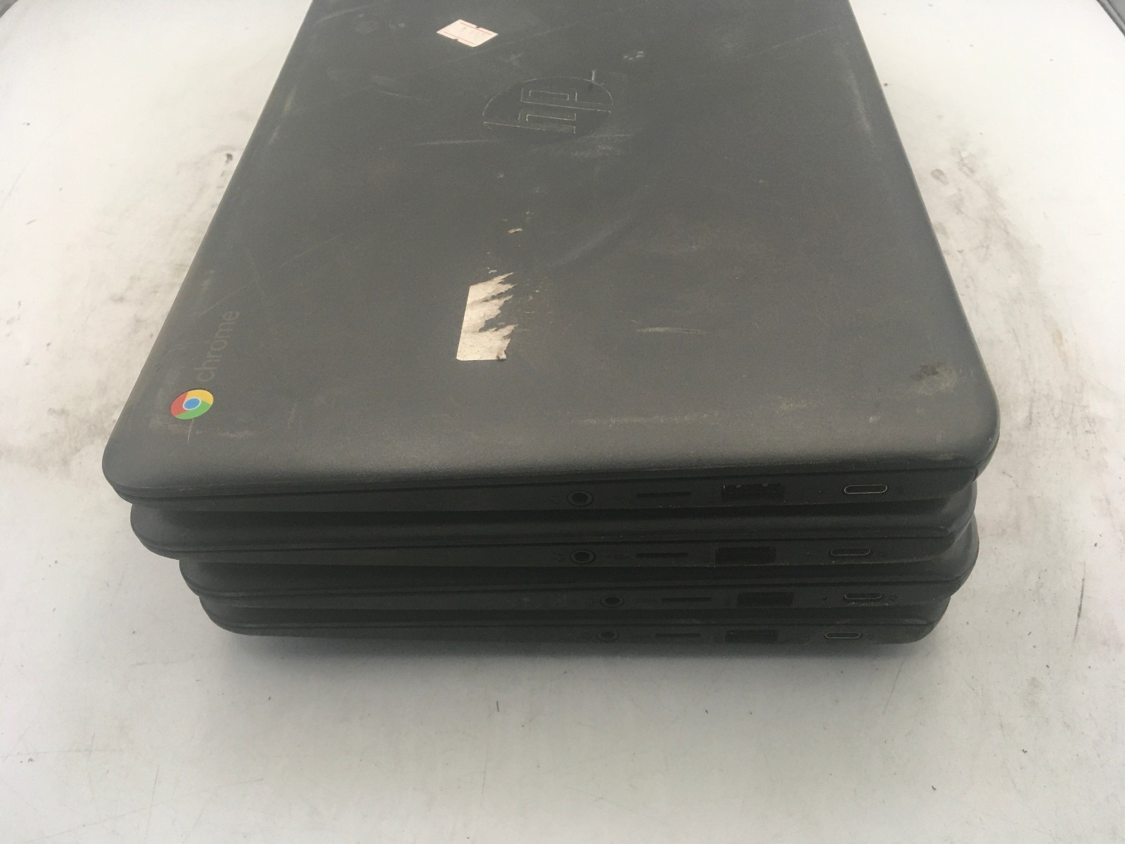 HP CHROMEBOOK 11 G6 EE – FOR PARTS -LOT OF 4- INTEL CELERON N – 4GB RAM -READ-BB