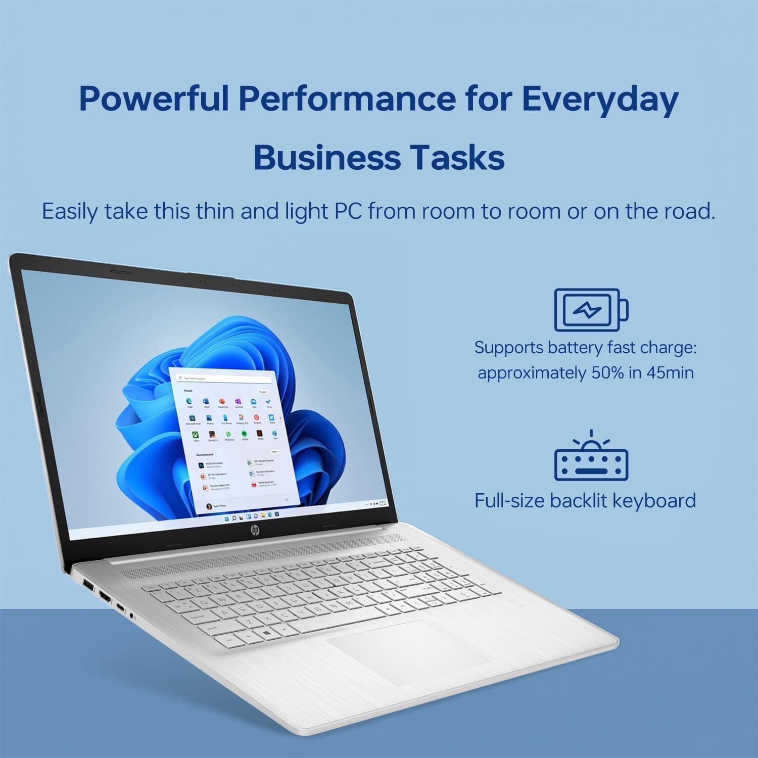HP 2023 Latest Essential Laptop, 17.3″ HD+ Touchscreen, 13th Gen Intel Core i7