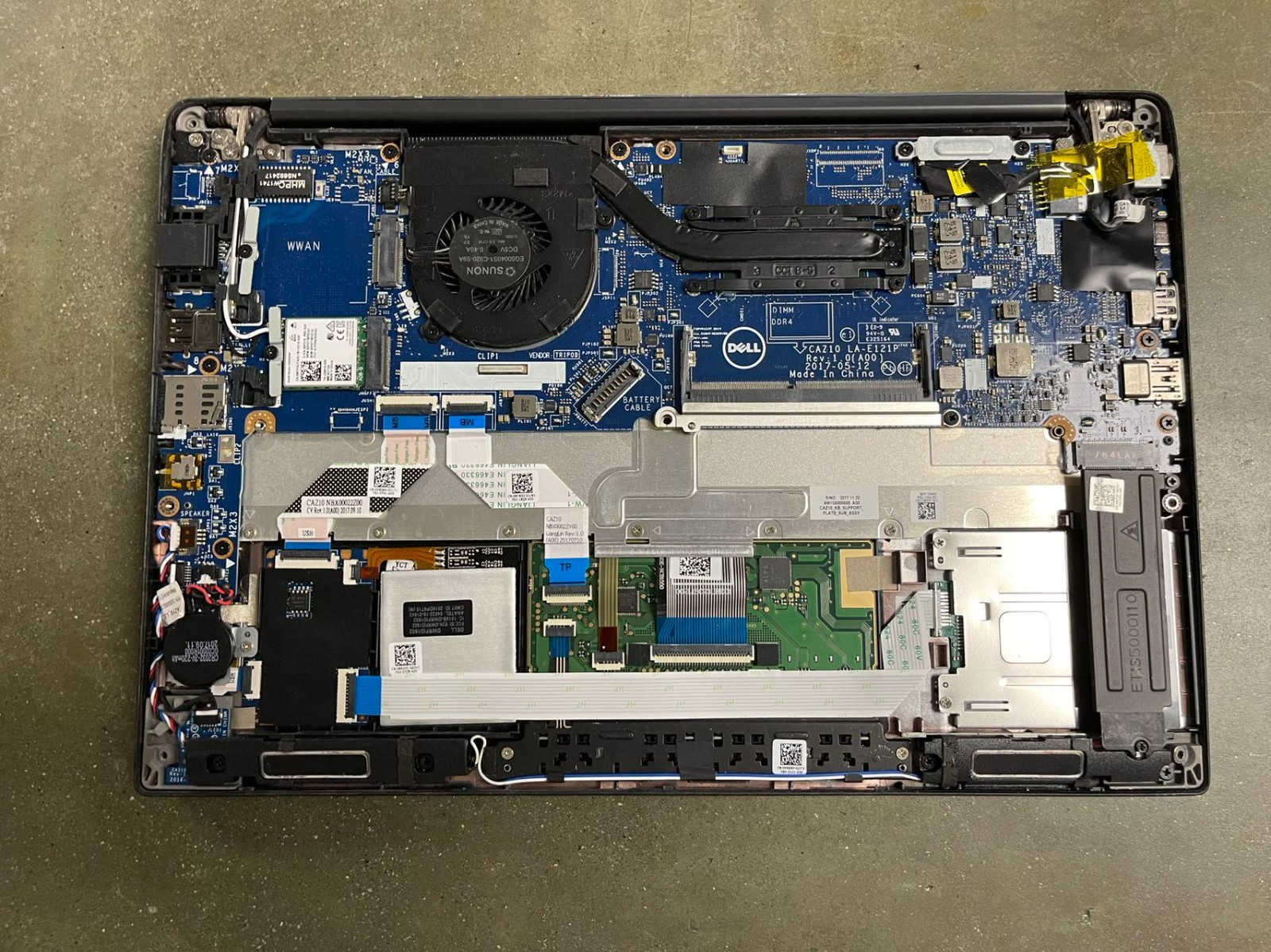 LOTX4 Dell Laptop Latitude 7280 Touchscreen 12.5″ i7-7600U MOTHERBOARD KEYBOARD