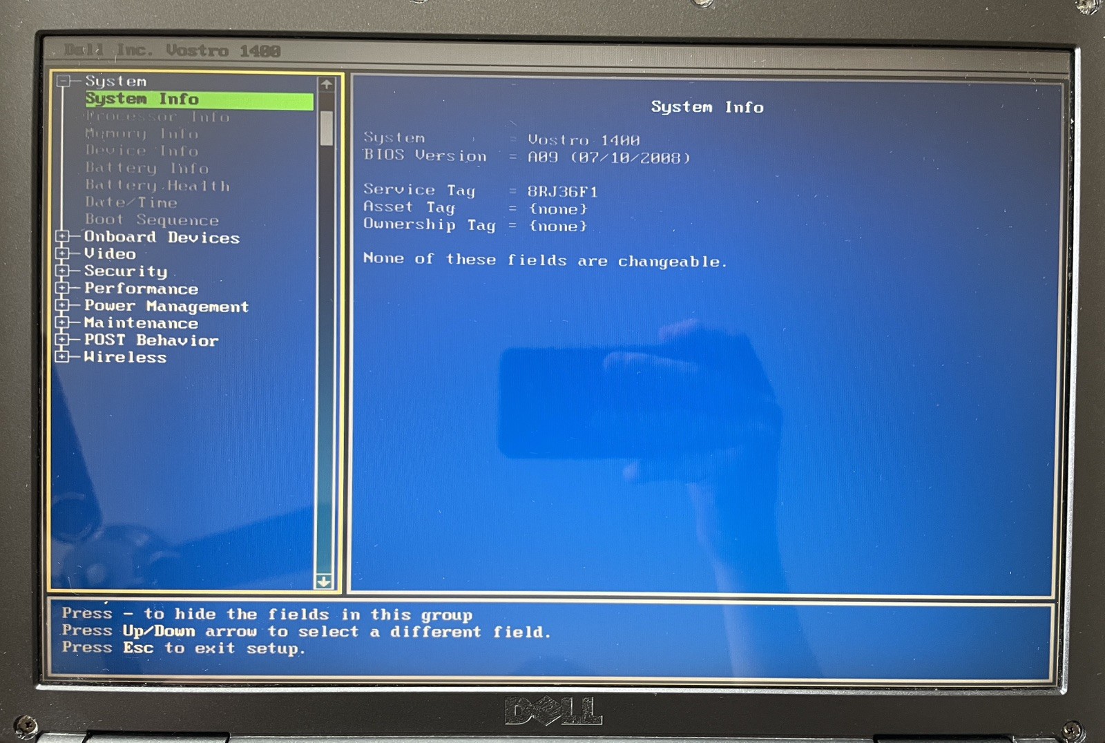 Dell Vostro 1400 Retro Windows XP Laptop w/batt, chrg. (36F1)