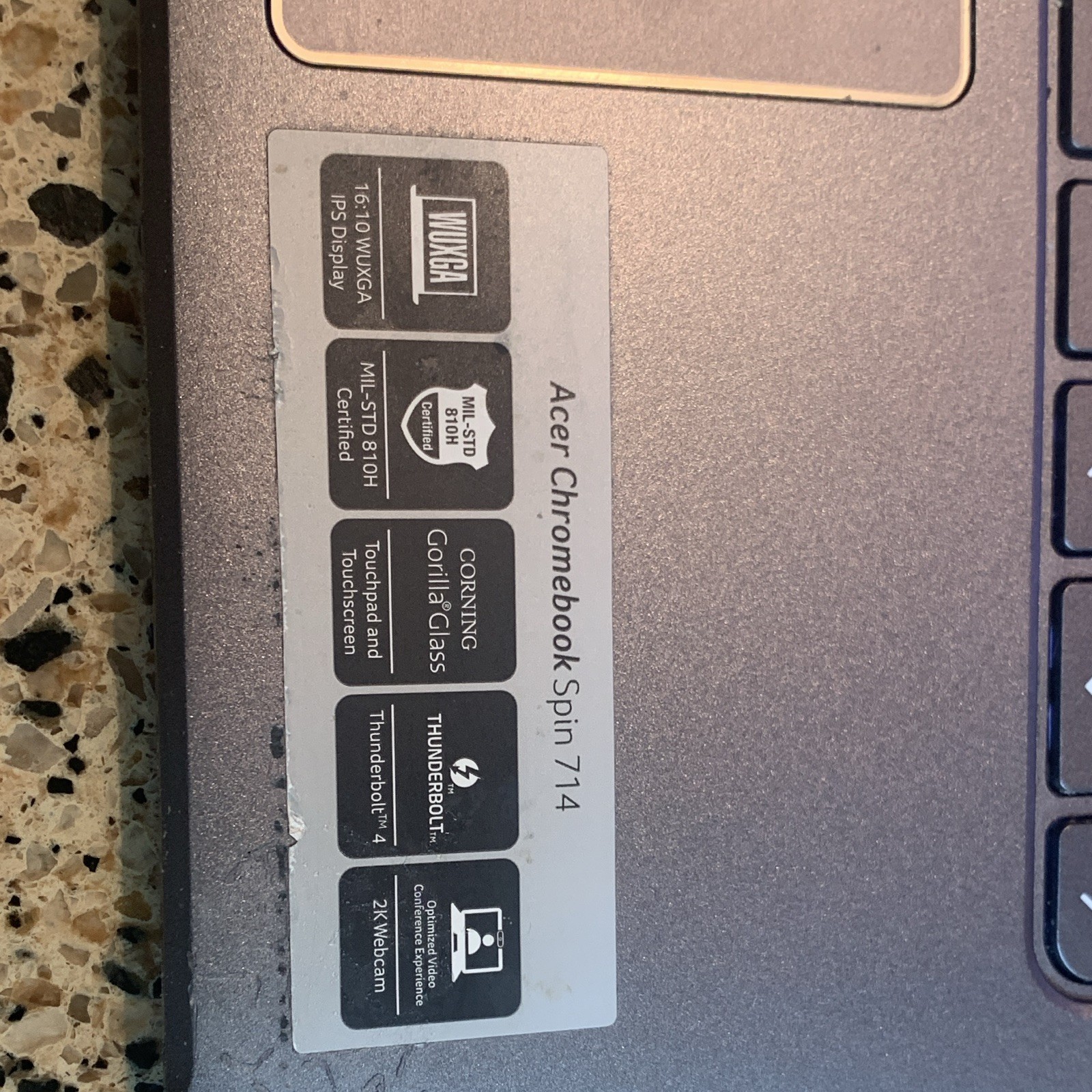 Acer Chromebook Spin 714 14″ Touchscreen Intel Core i5 Gray HDMI Thunderbolt 4