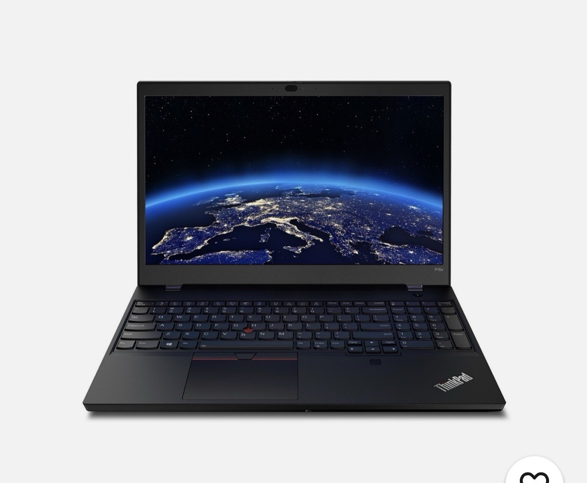 Lenovo ThinkPad P15v Laptop 15.6″ Windows 10 Pro Black Backlit Keyboard