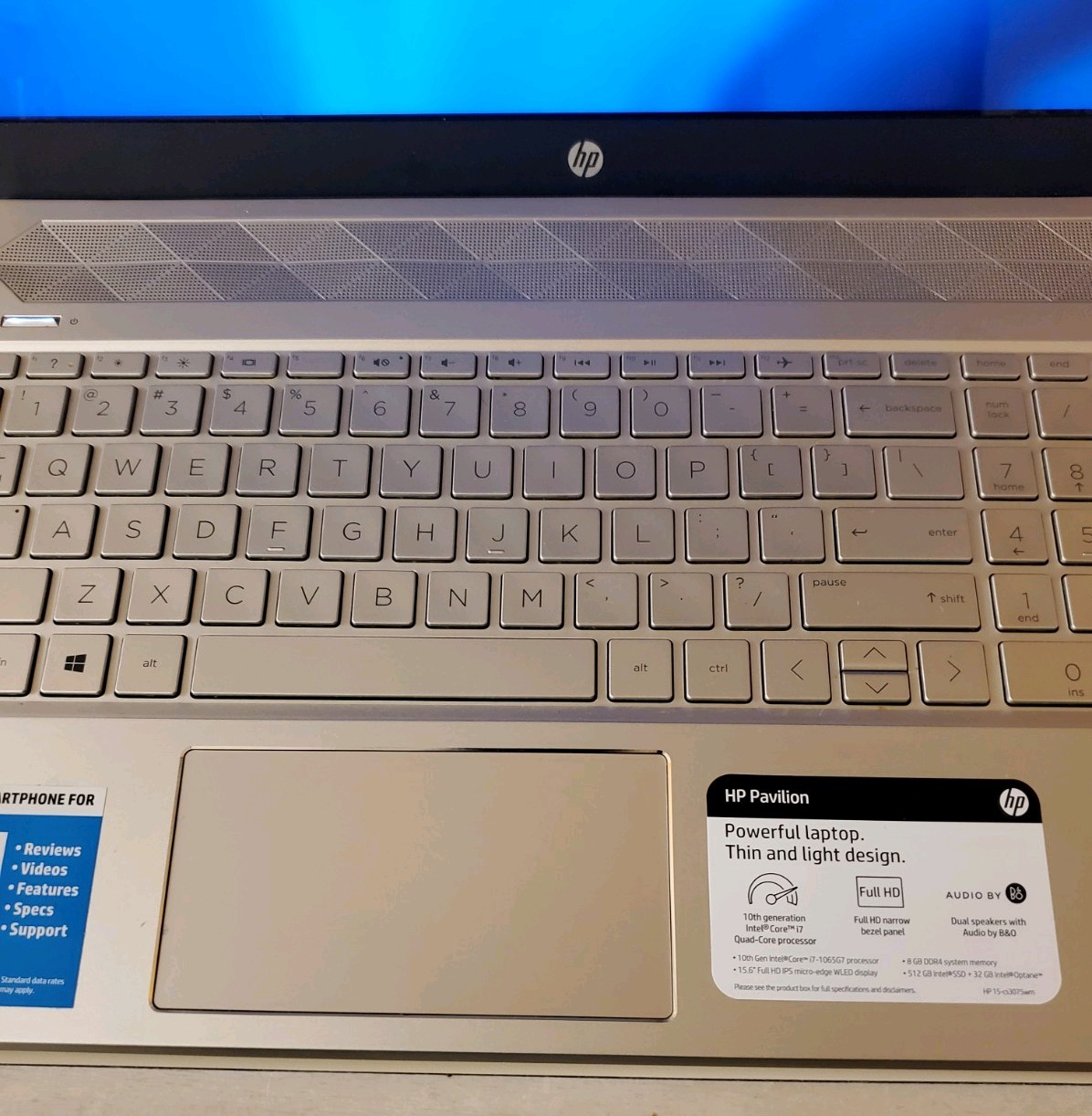 HP Pavilion 15 /Intel i7-1065G7 /12GB RAM/128GB NVME /1TB HDD/100% WORKING