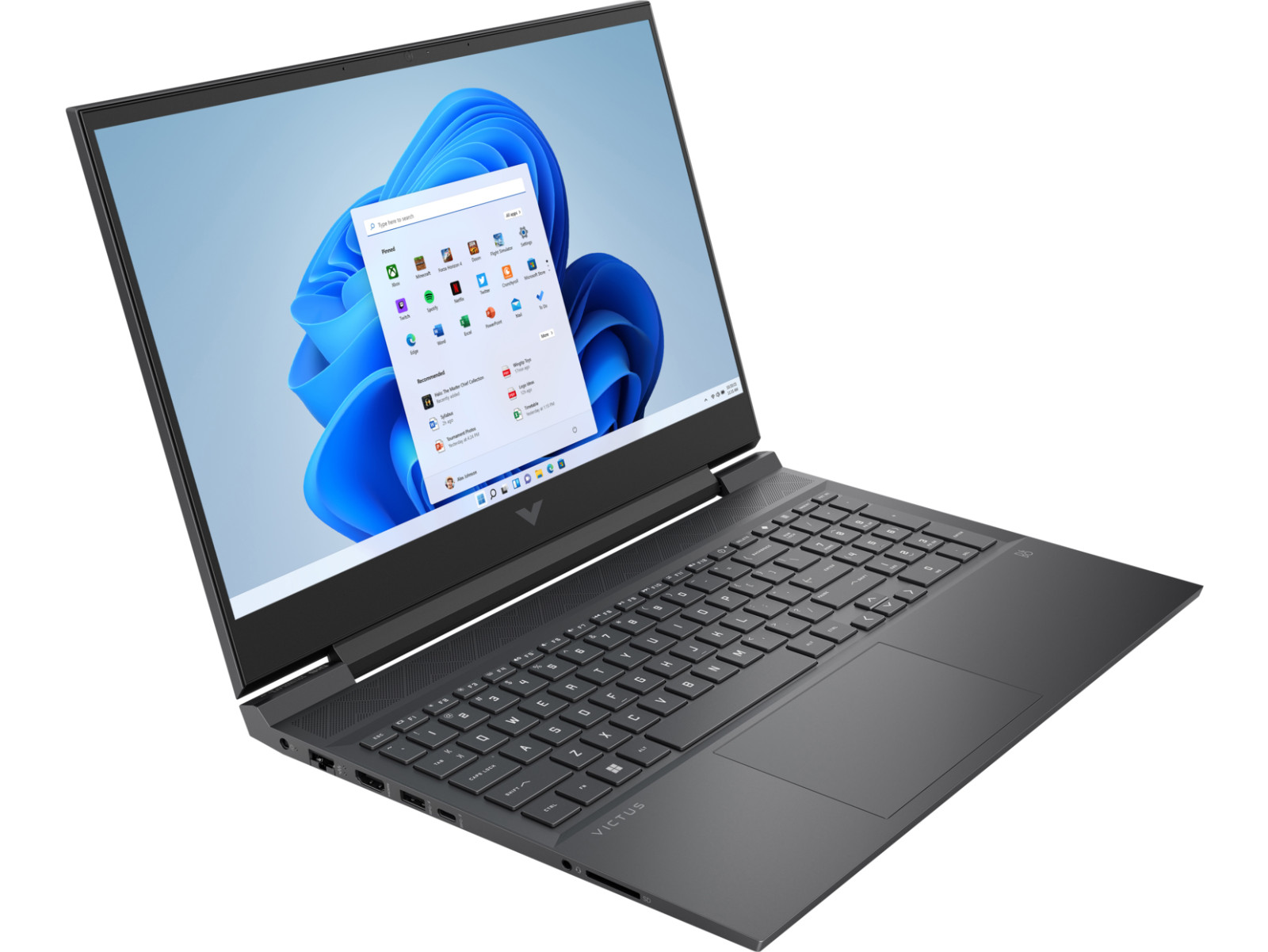 HP Victus 16.1″ (512GB SSD, AMD Ryzen 5, 3.30 GHz, 8GB) Laptop – Mica Silver…