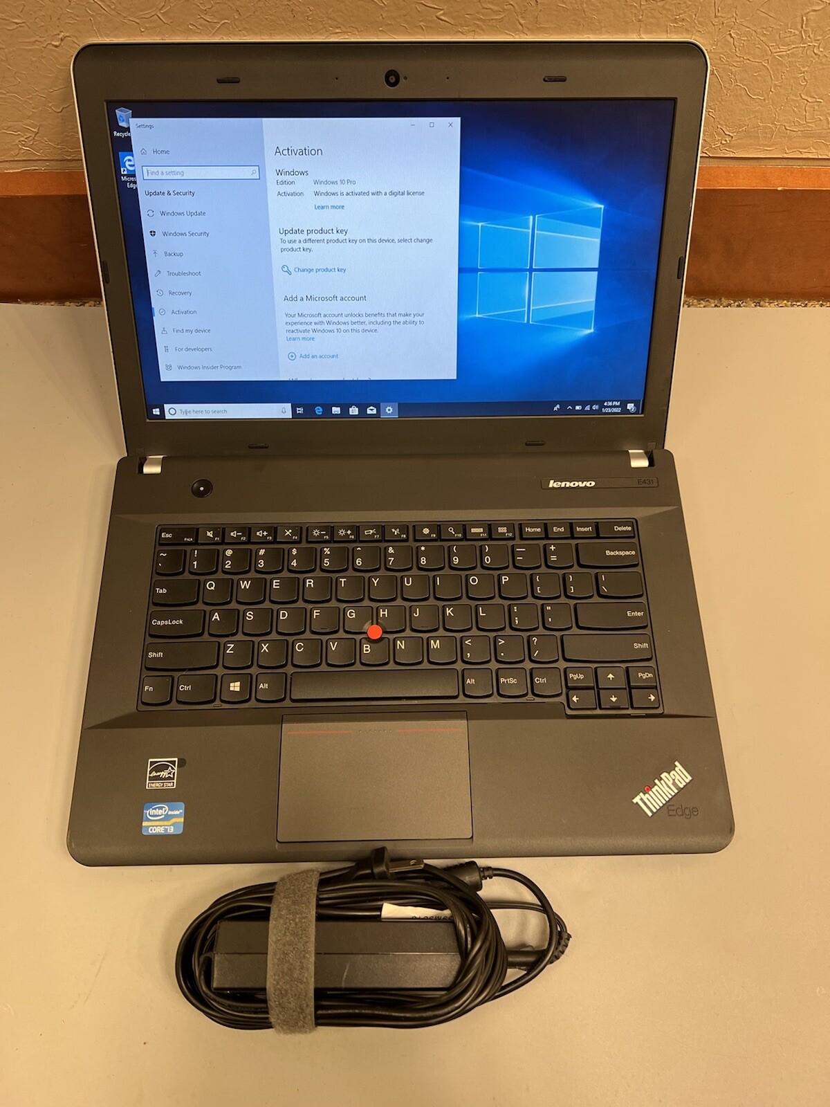 LENOVO THINKPAD EDGE E431 Intel Core i3-2348m 2.30GHz 4GB RAM 250GB HDD WEBCAM