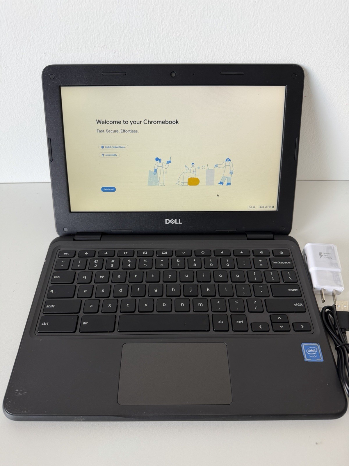 Dell Chromebook 3100 11.6” Celeron N4020 4GB RAM Chrome OS Tested w/ Charger