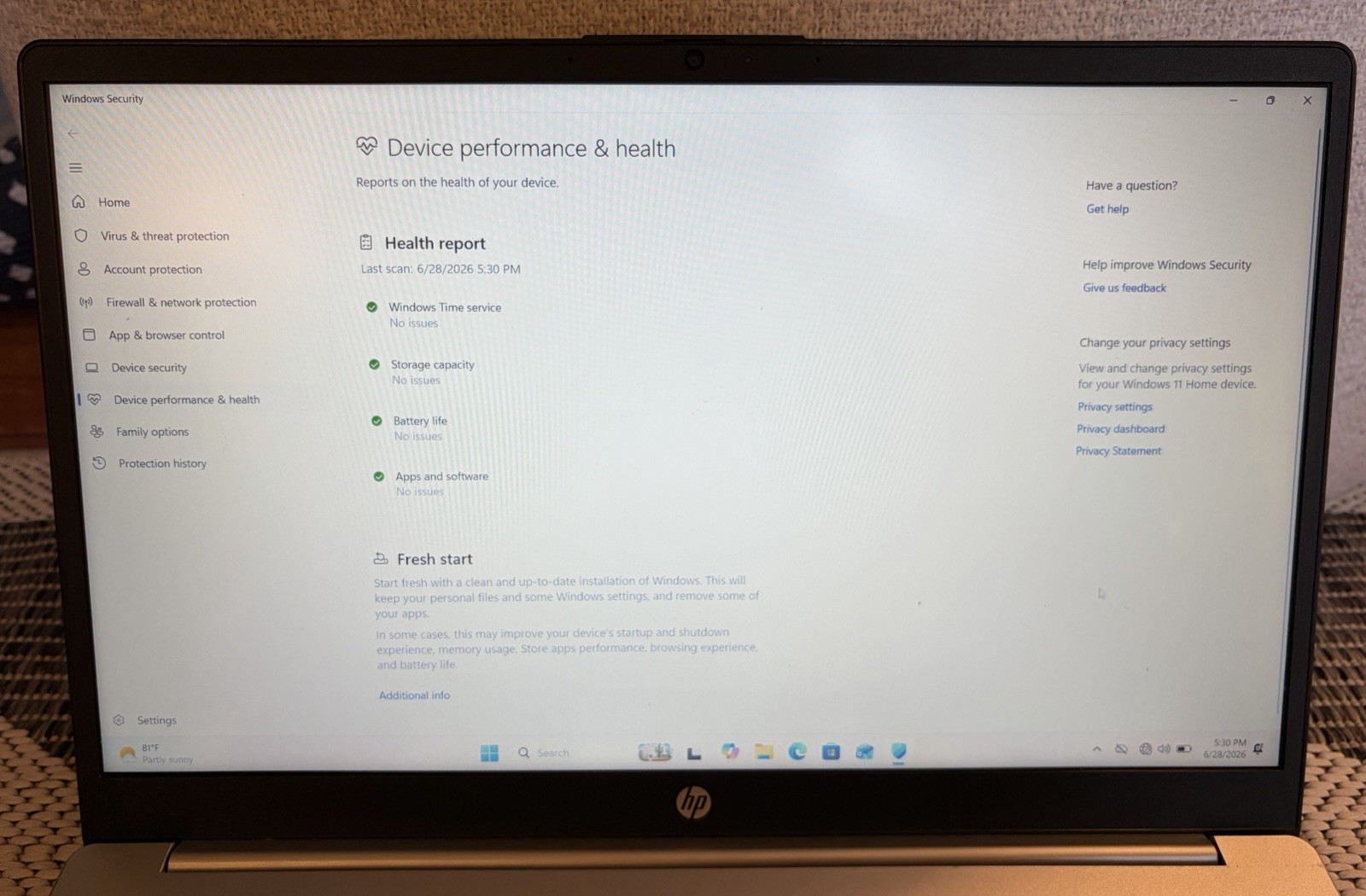 HP Laptop 15-FC0093DX 15″ | Ryzen 5 | 16GB RAM | 256GB SSD