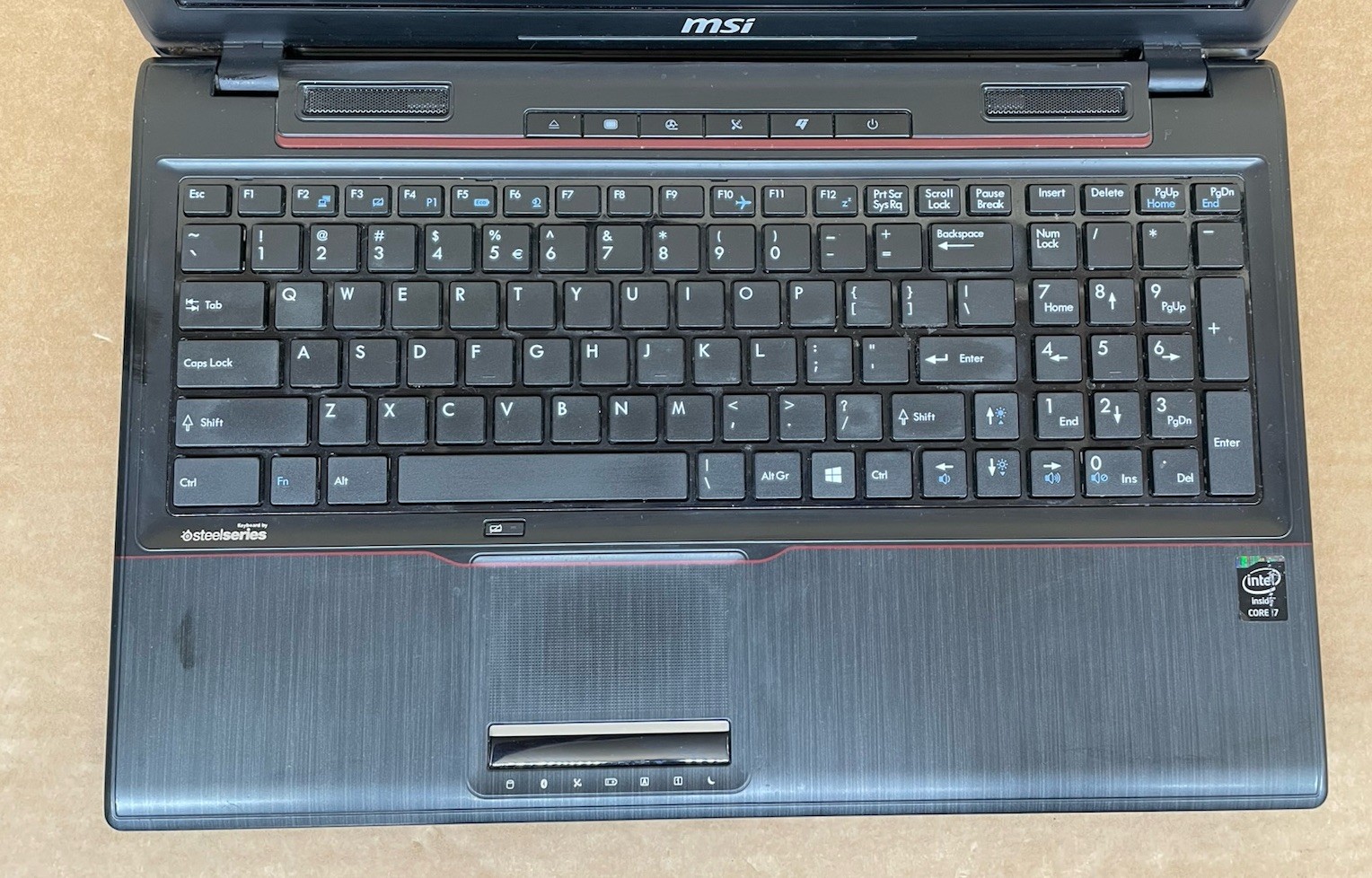 MSI MS-16GH Laptop, Intel Core i7-47210HQ, 12GB RAM, 250GB SSD, Windows 10