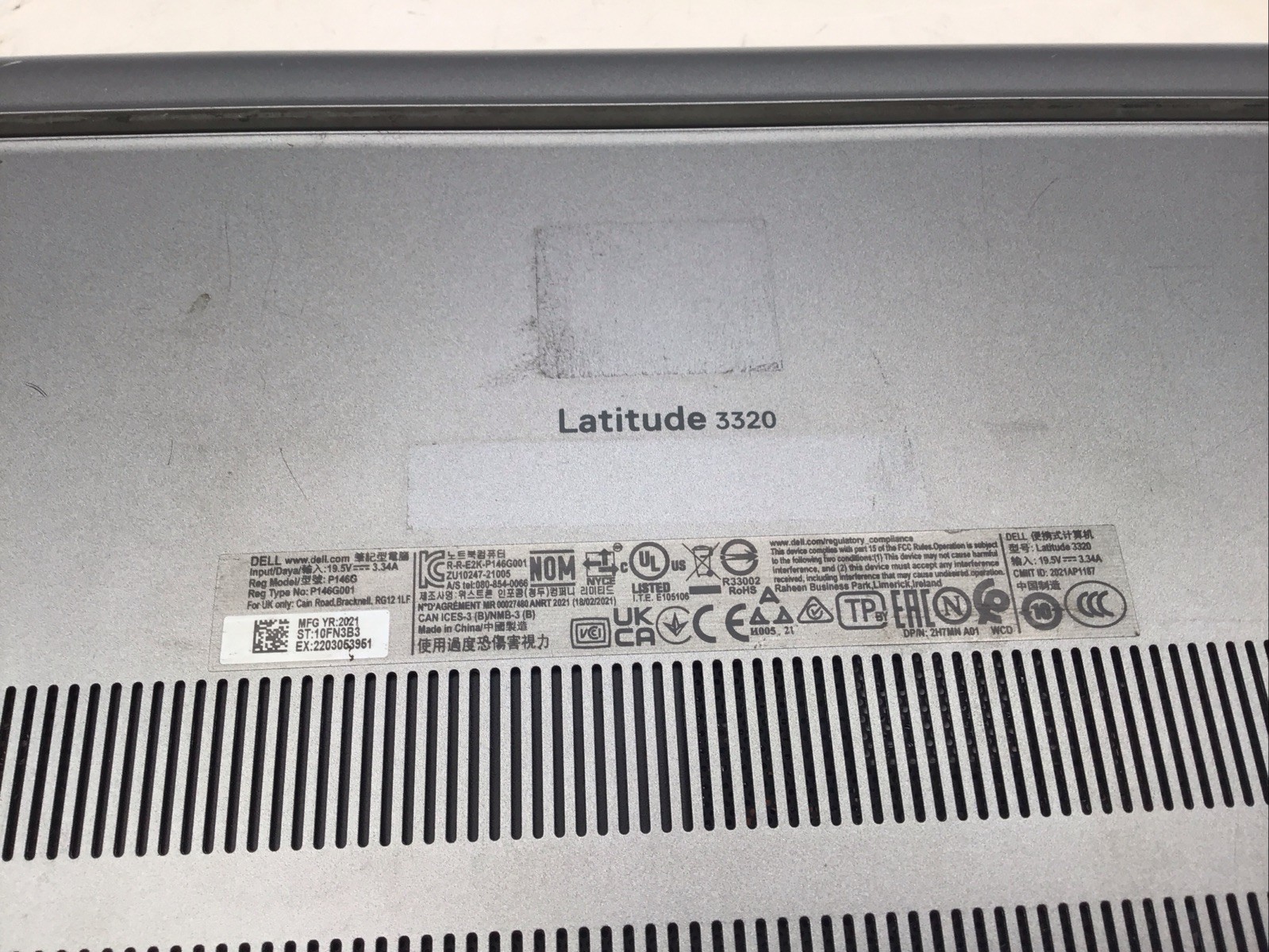 Dell Latitude 3320 13″ Laptop i5-1135G7 8GB RAM 256GB SSD Windows 11 Pro Used RD