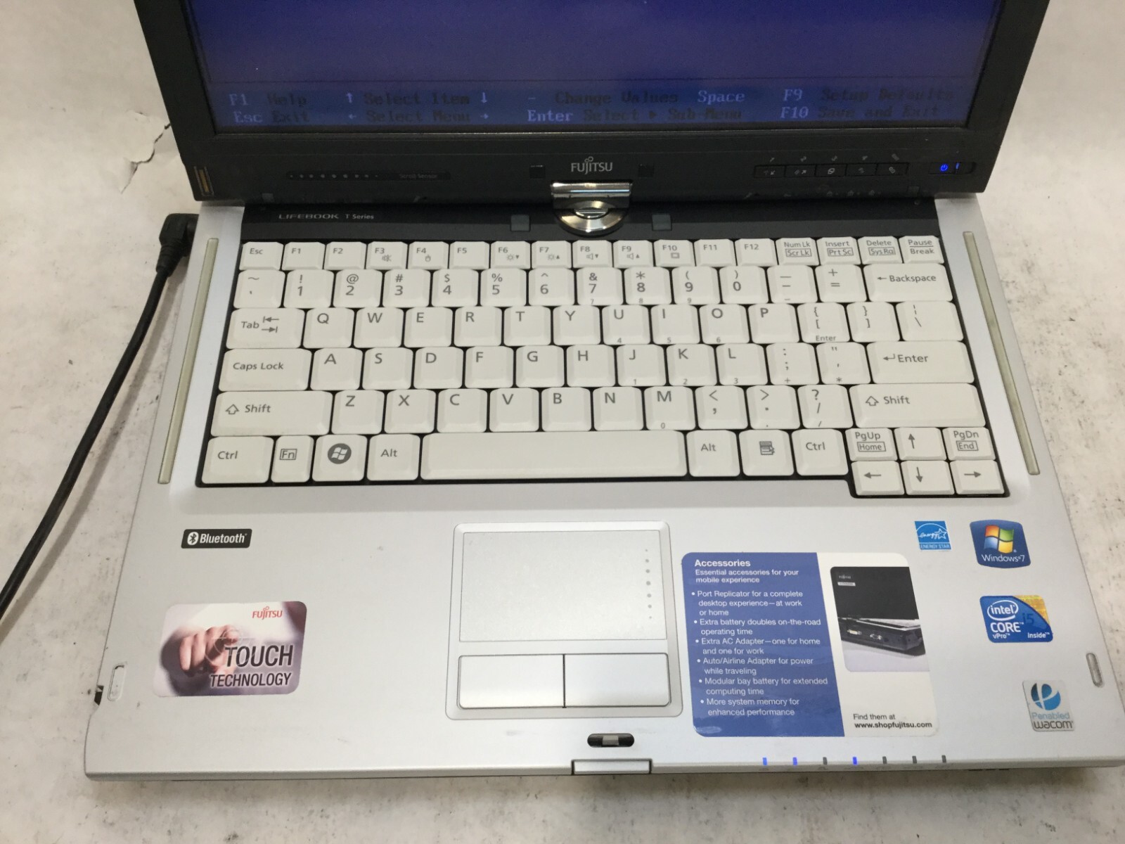 Fujitsu Lifebook T900 / Intel Core i5 M520 @ 2.40GHz / (MISSING PARTS!) -MR