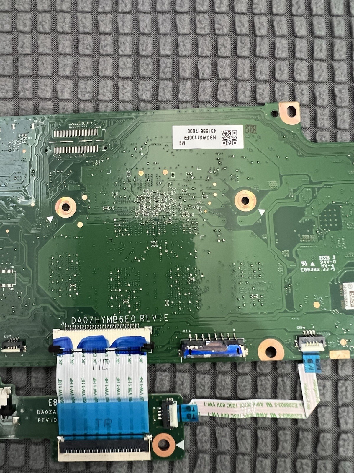 Acer Chromebook Spin 15 CP315-1H Motherboard DA0ZHYMB6E0 + USB Board DA0ZHYTB6E0