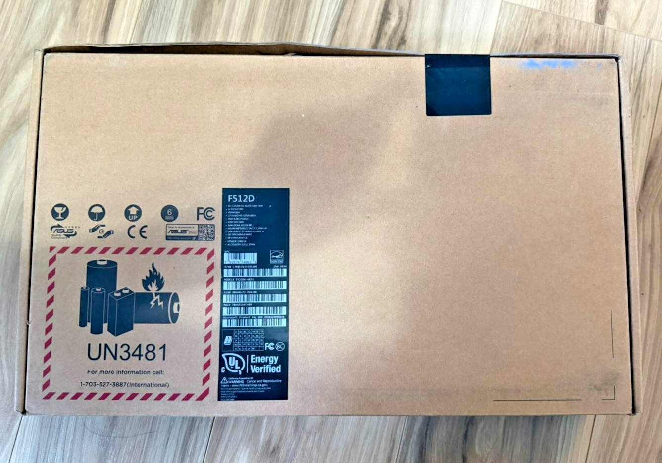 ASUS VivoBook 15.6″ Laptop AMD Ryzen 3 4GB RAM 128GB SSD Gray F512DA-WB31 Win 10
