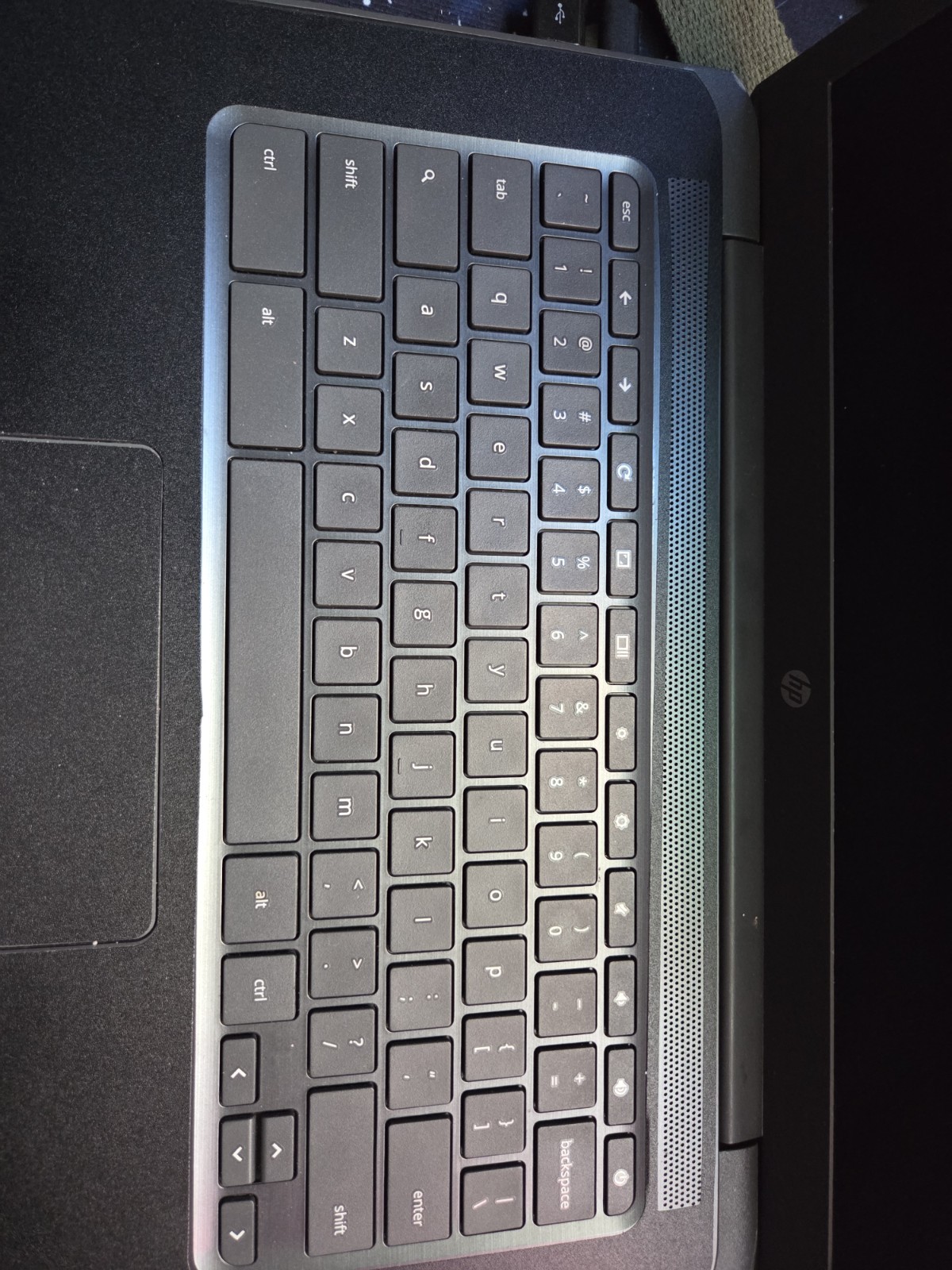 HP Chromebook Laptop Chrome OS Black Built-in Webcam