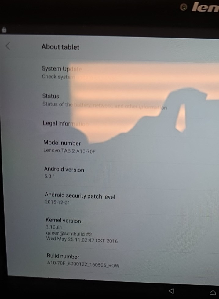 Lenovo Pad Tab 2 A10-70F | 2GB RAM| 16GB eMMC