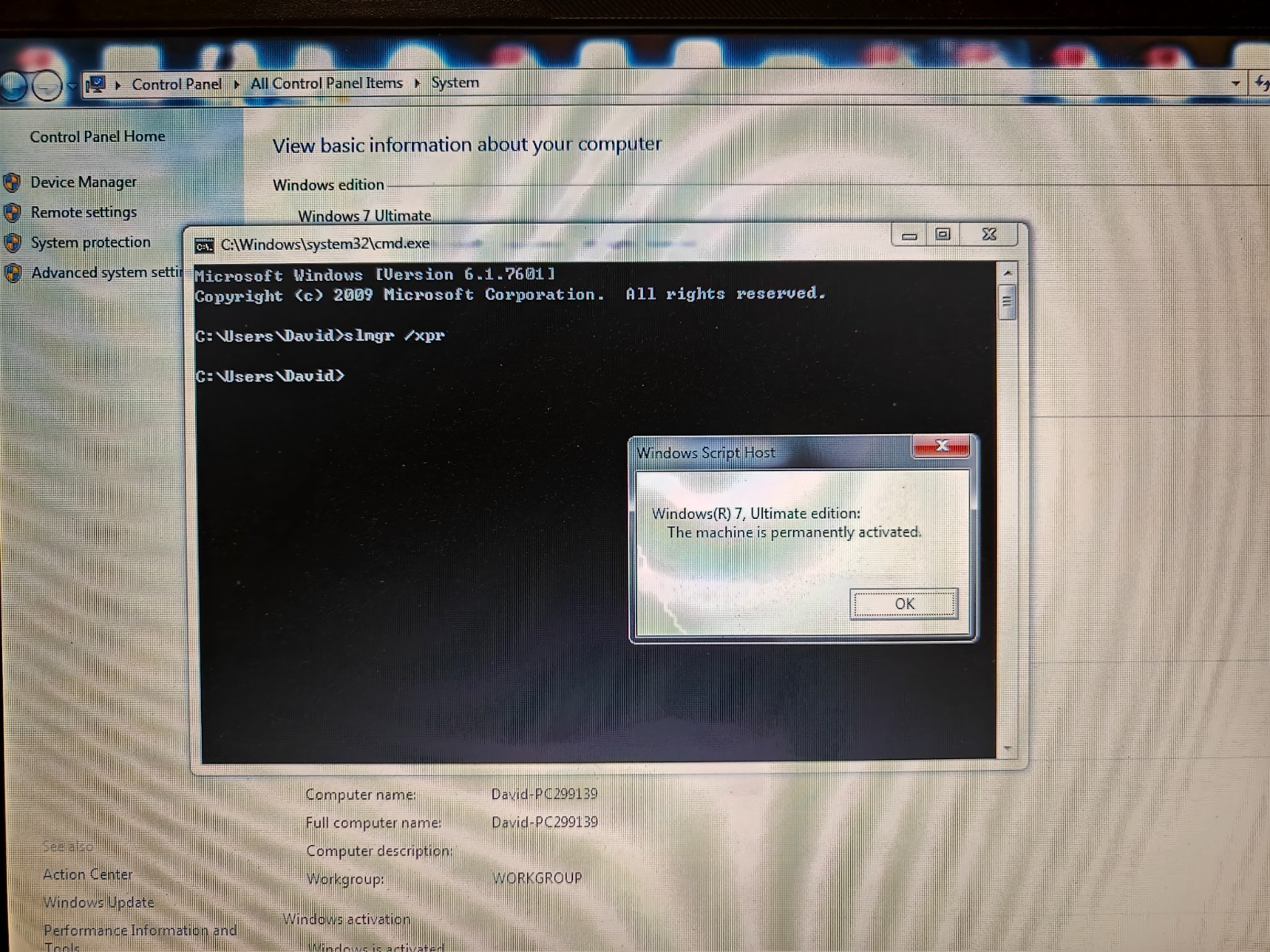 Lenovo R500 Widescreen Laptop Intel P8700 CPU, 8GB Ram, 250GB HDD