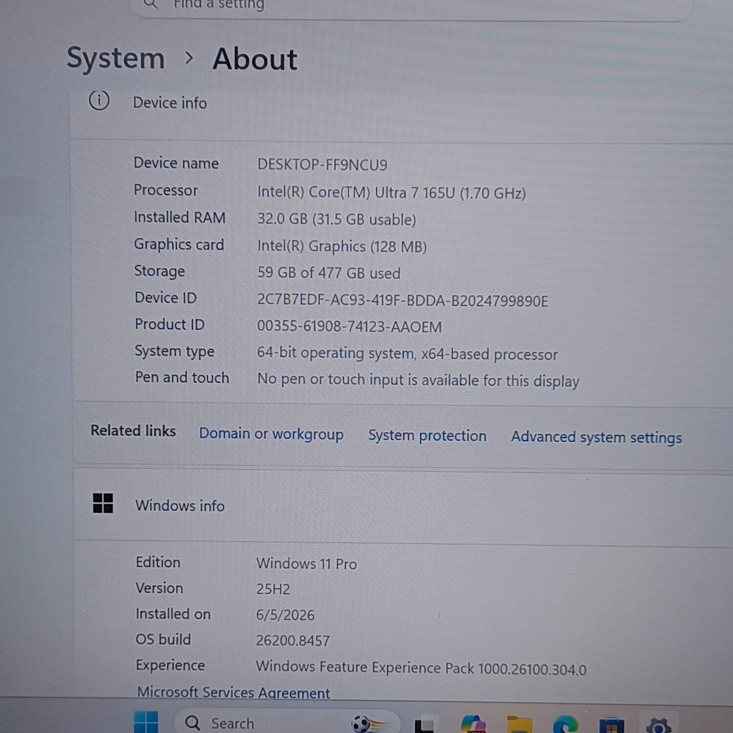 Dell Latitude 5450 14″ Core Ultra 7 165U 1.7GHz 32GB RAM 512GB SSD