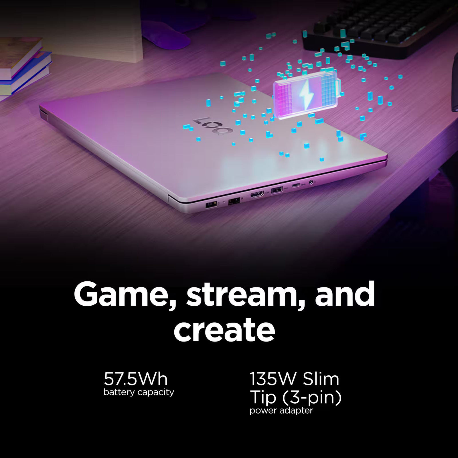 Lenovo – LOQ 15.6″ 2K Gaming Laptop – AMD Ryzen 7 170 2025 – 16GB Memory – NV…
