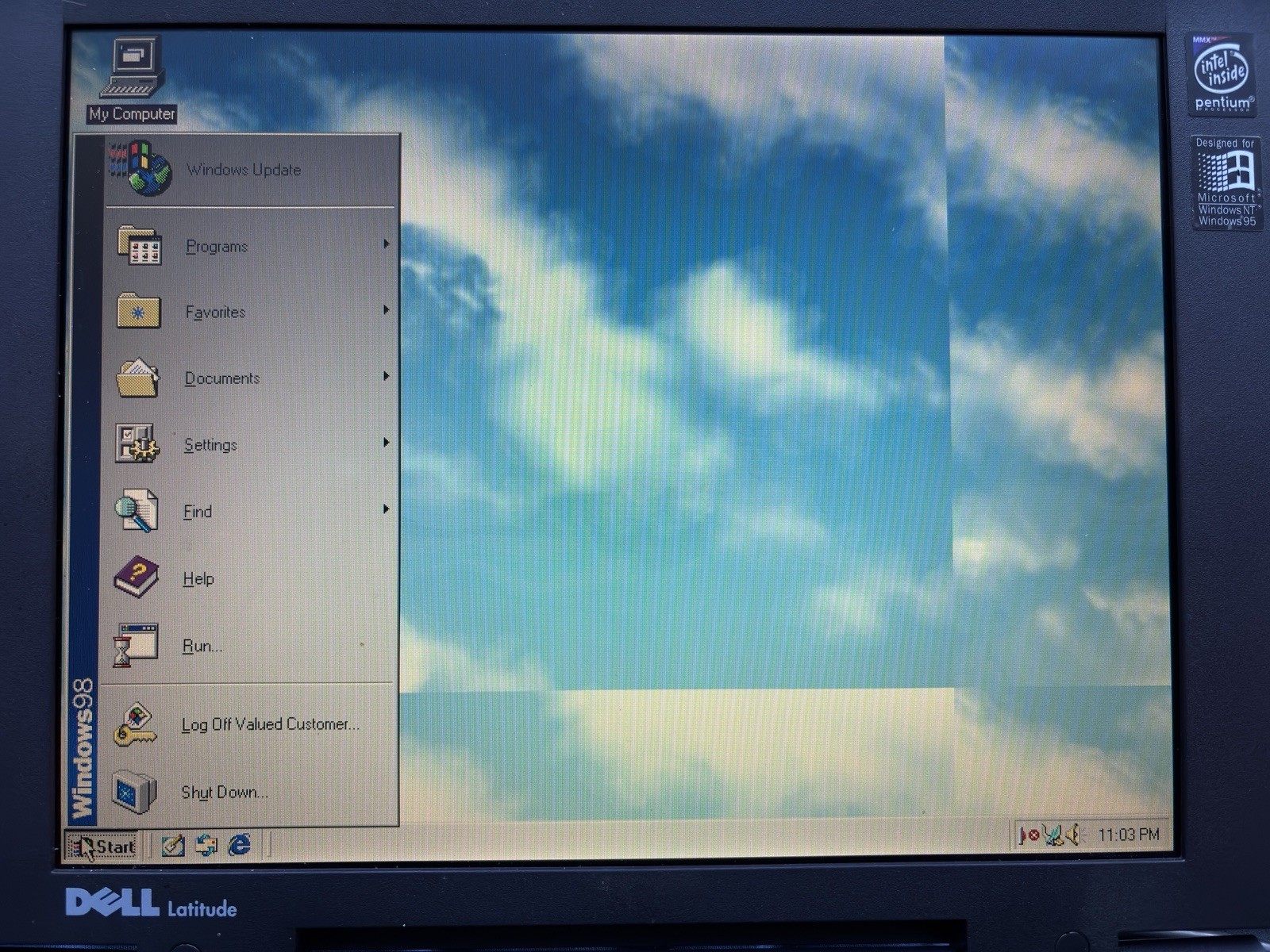 Dell Latitude CP 12.1in Pentium 233mhz 128MB RAM 3GB HDD Win98, M233ST