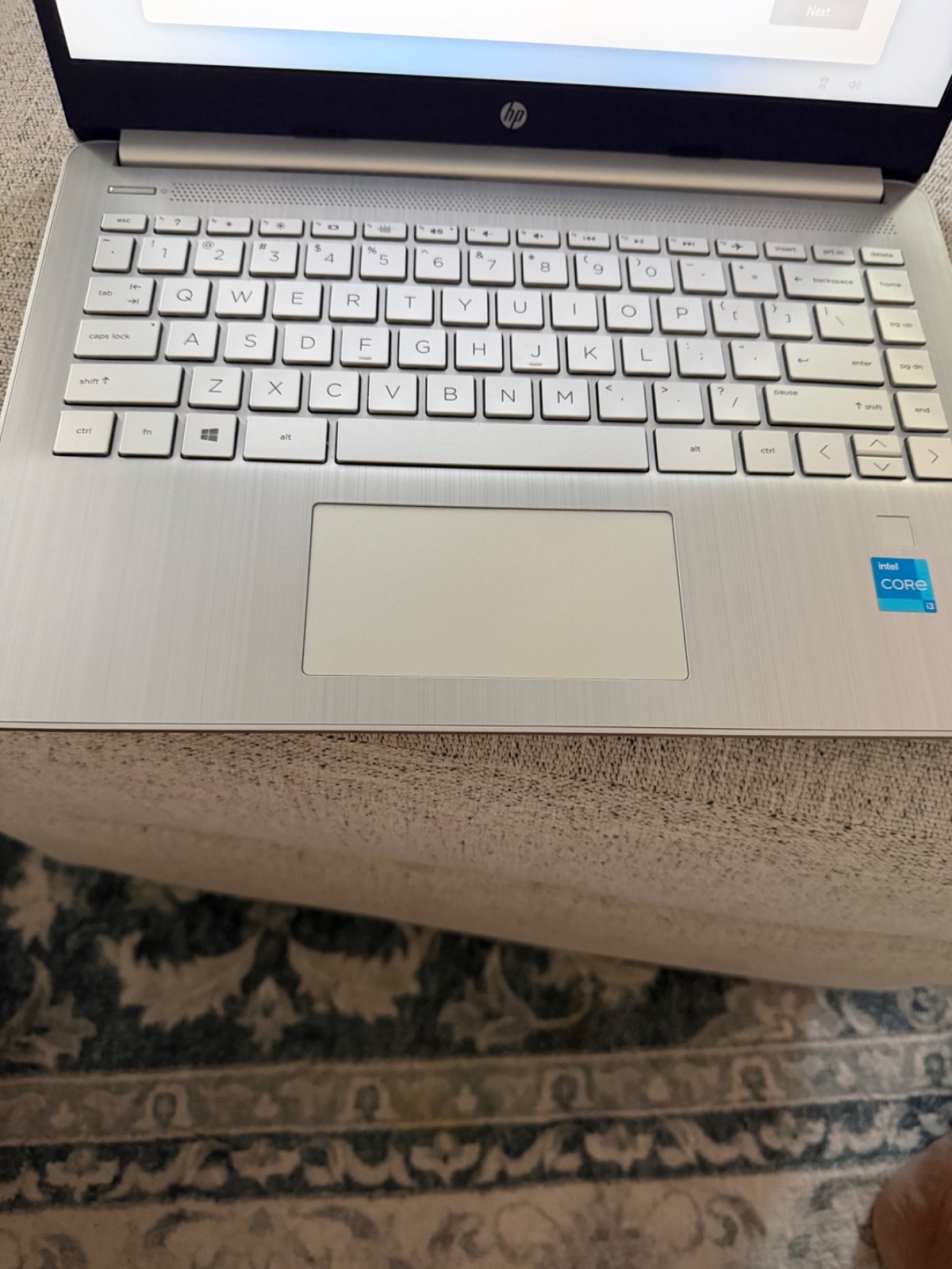 HP model #14-DQ2043CL laptop computer
